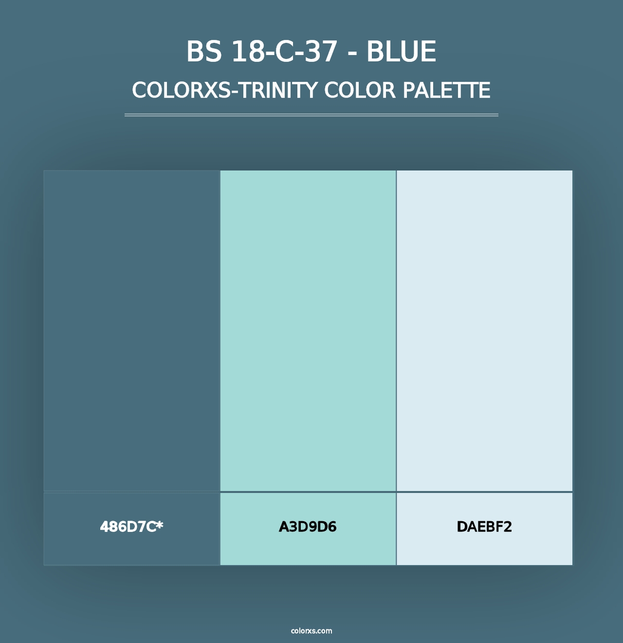 BS 18-C-37 - Blue - Colorxs Trinity Palette