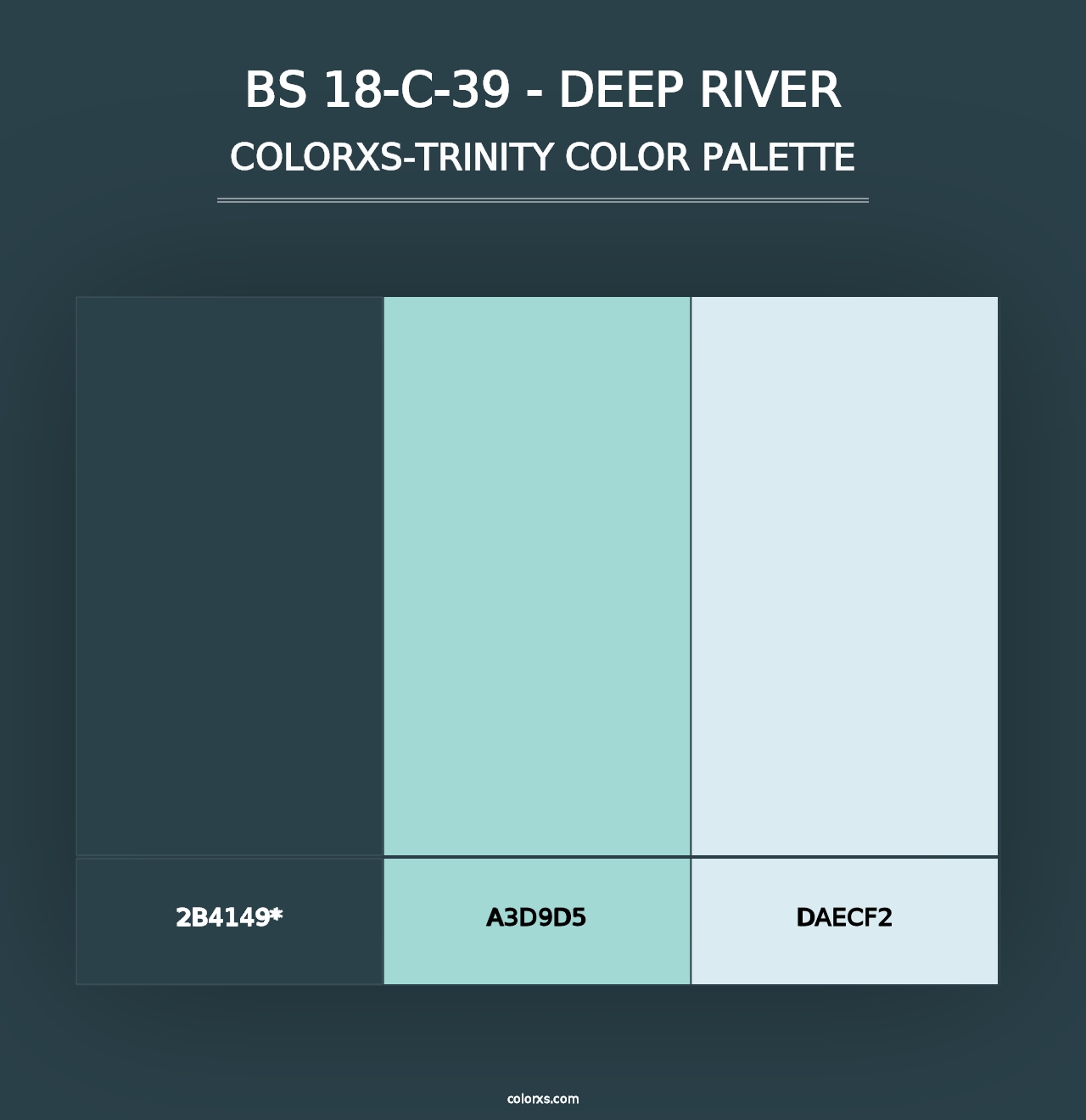 BS 18-C-39 - Deep River - Colorxs Trinity Palette