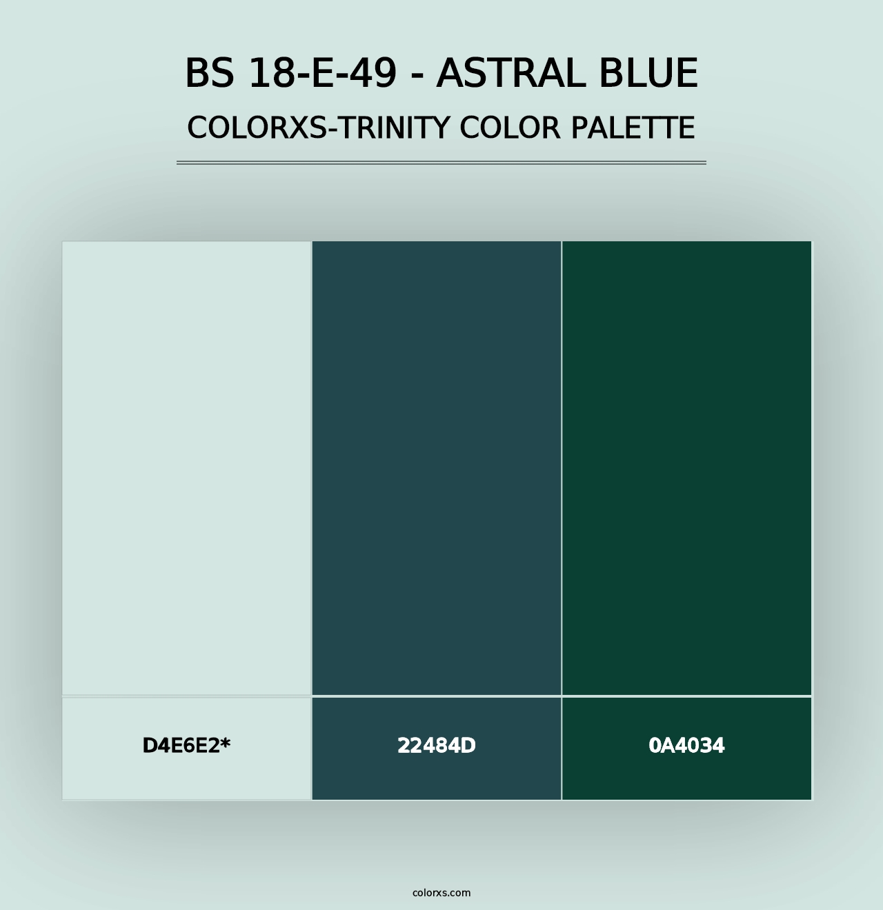 BS 18-E-49 - Astral Blue - Colorxs Trinity Palette