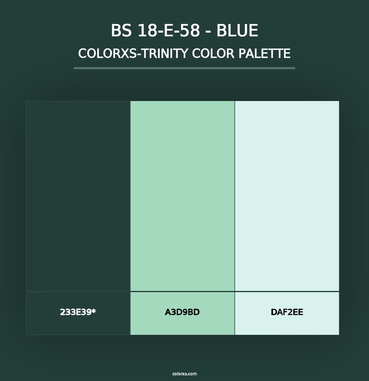 BS 18-E-58 - Blue - Colorxs Trinity Palette