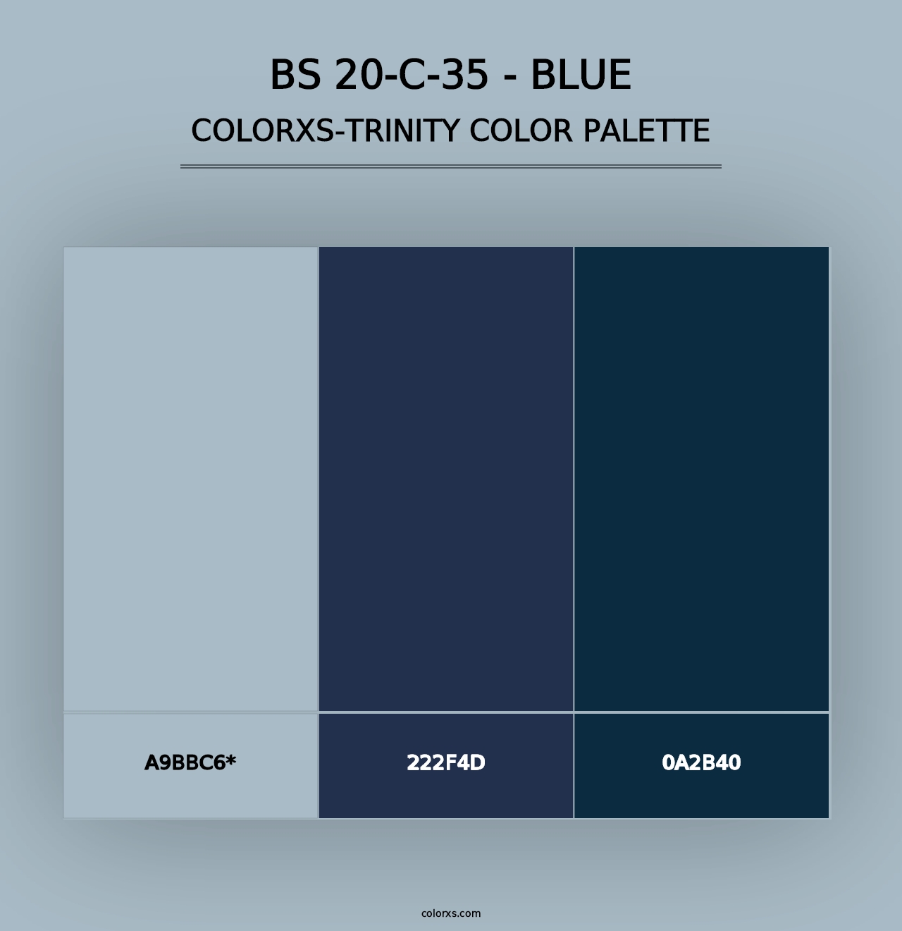 BS 20-C-35 - Blue - Colorxs Trinity Palette