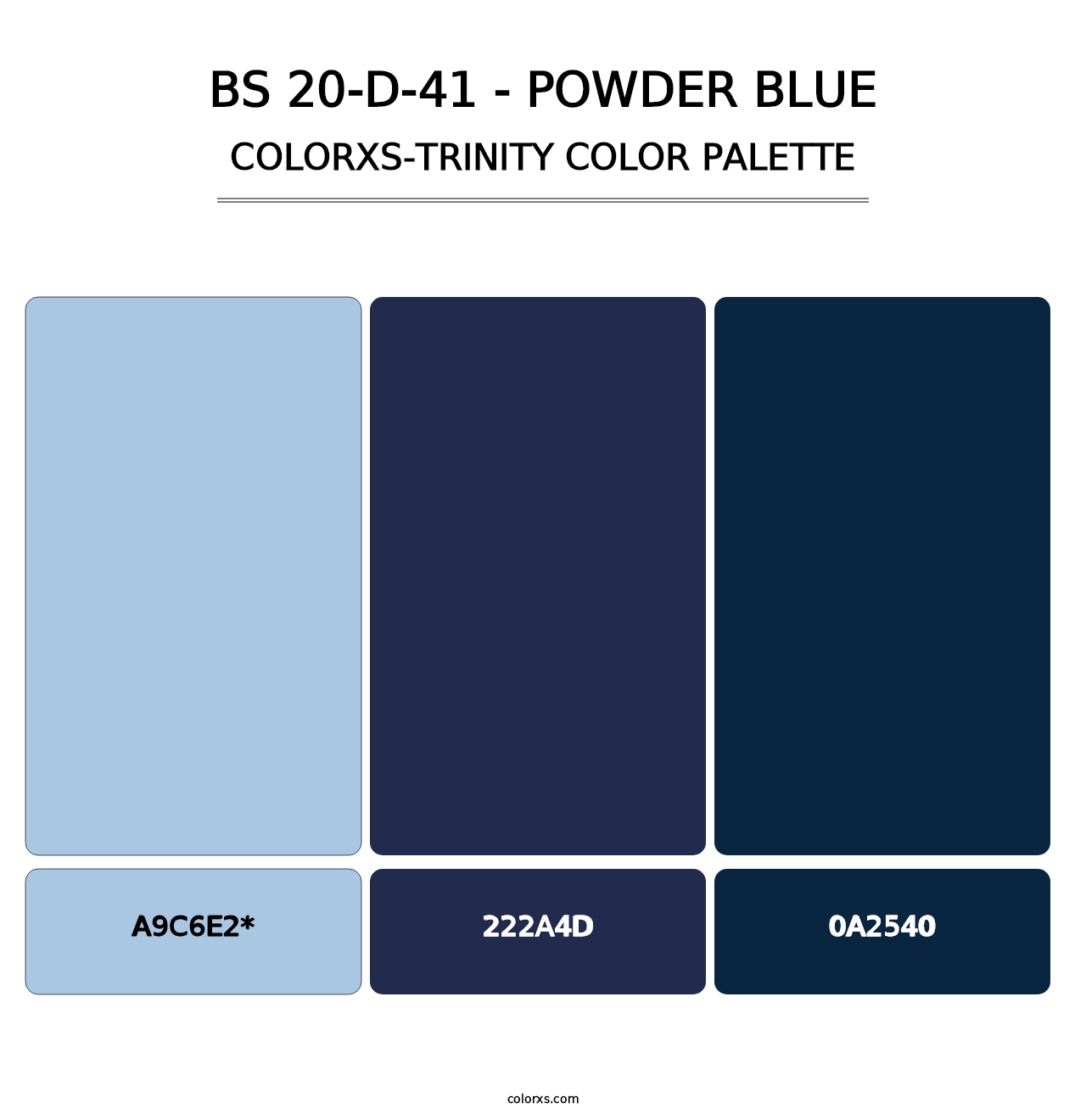 BS 20-D-41 - Powder Blue - Colorxs Trinity Palette