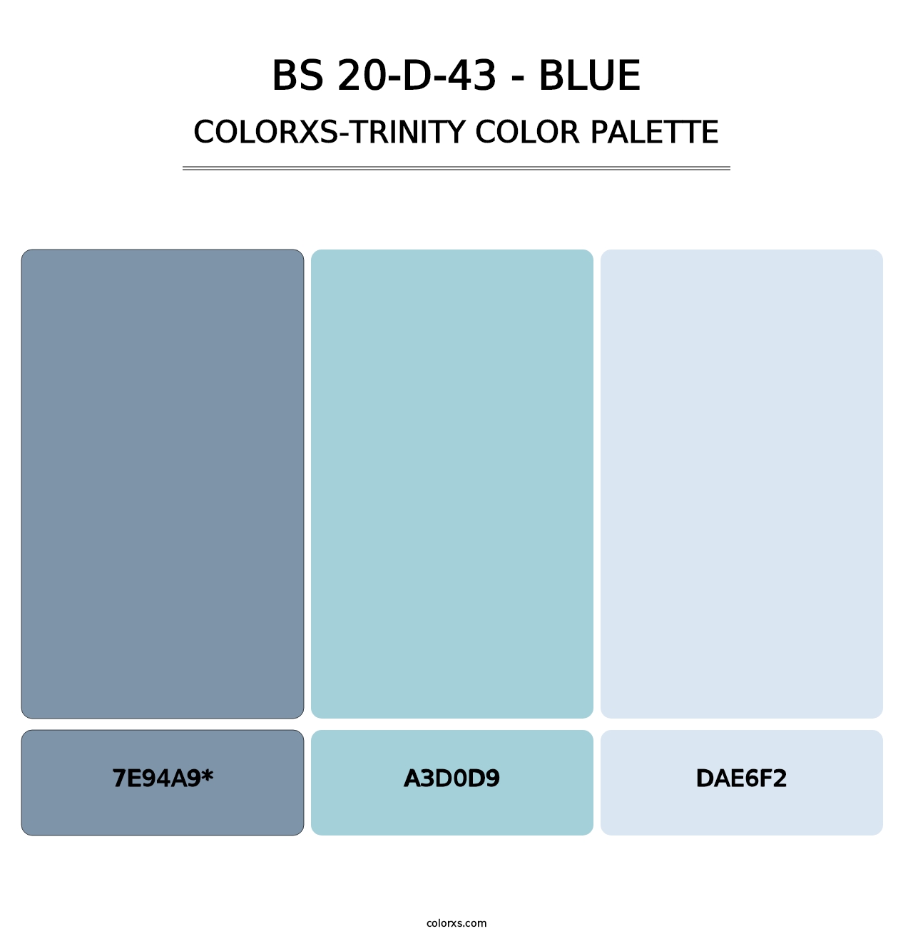 BS 20-D-43 - Blue - Colorxs Trinity Palette