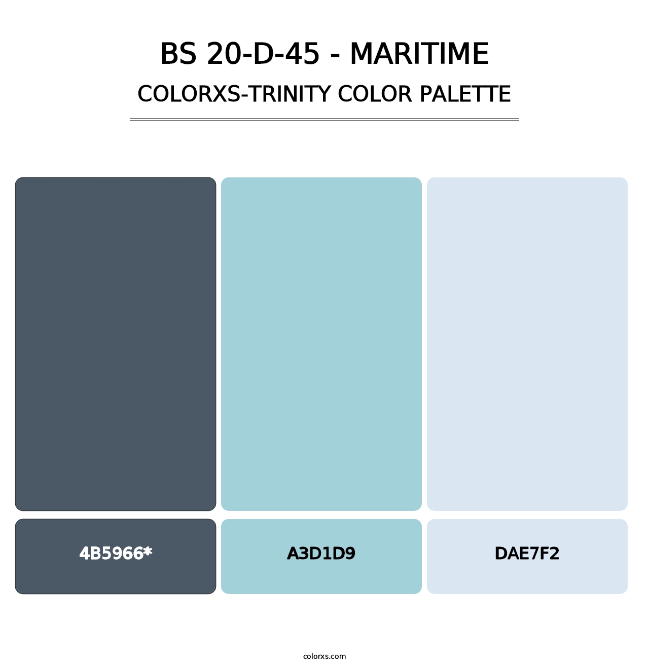 BS 20-D-45 - Maritime - Colorxs Trinity Palette