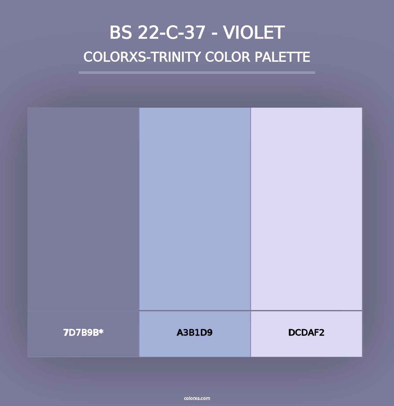 BS 22-C-37 - Violet - Colorxs Trinity Palette