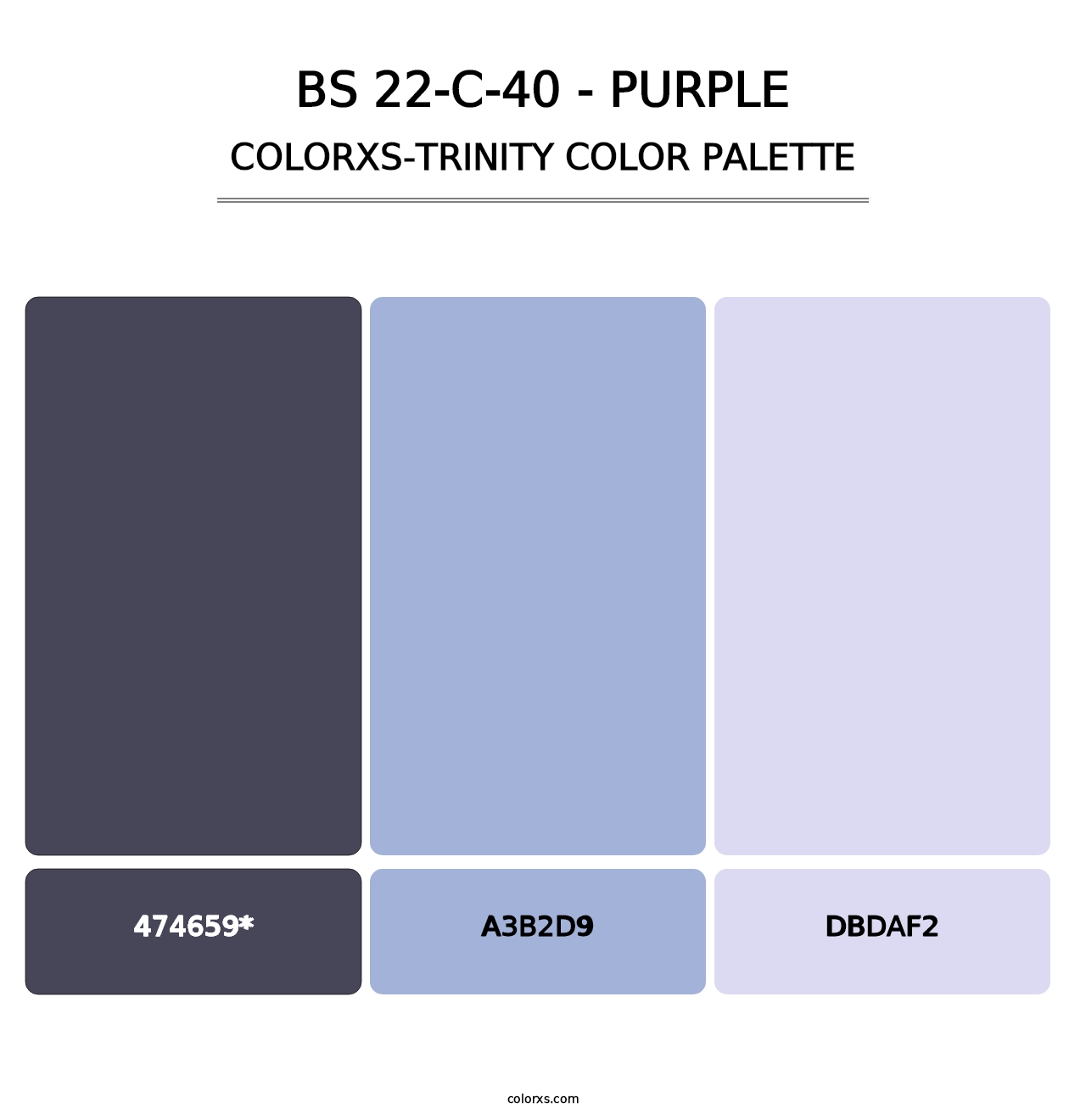 BS 22-C-40 - Purple - Colorxs Trinity Palette