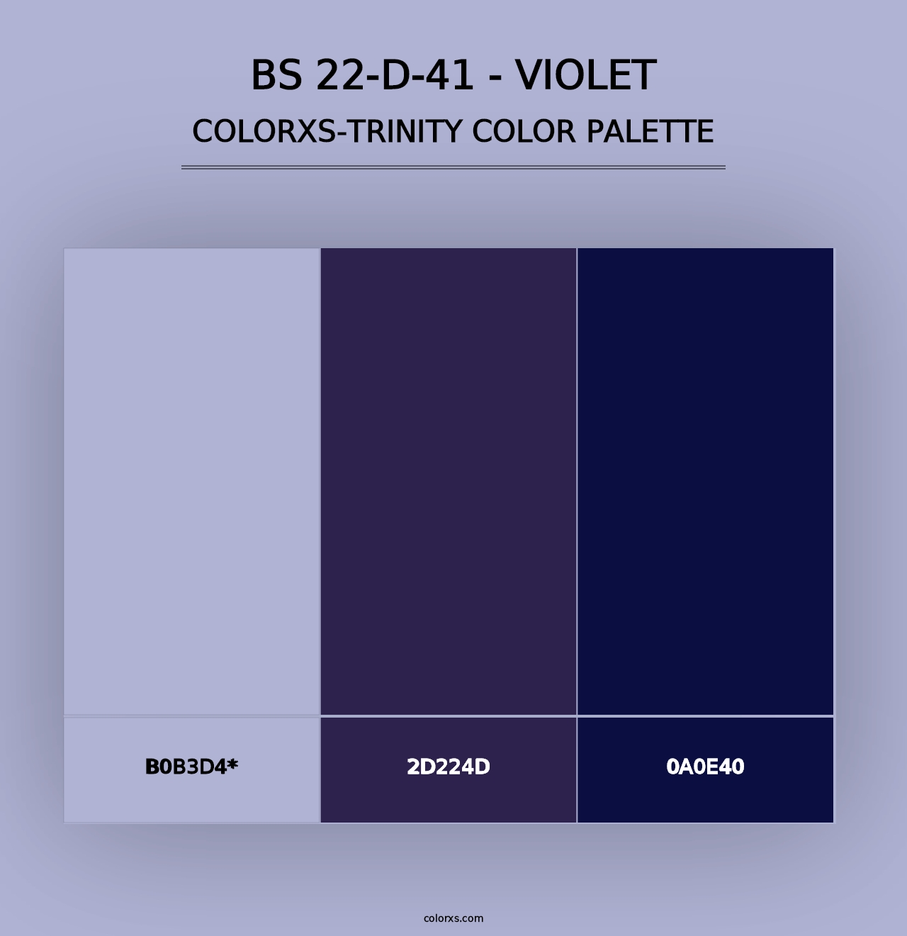 BS 22-D-41 - Violet - Colorxs Trinity Palette