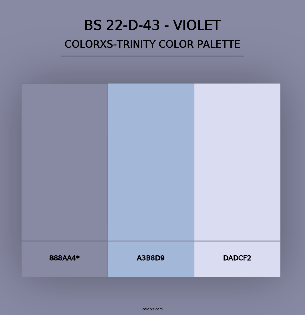 BS 22-D-43 - Violet - Colorxs Trinity Palette