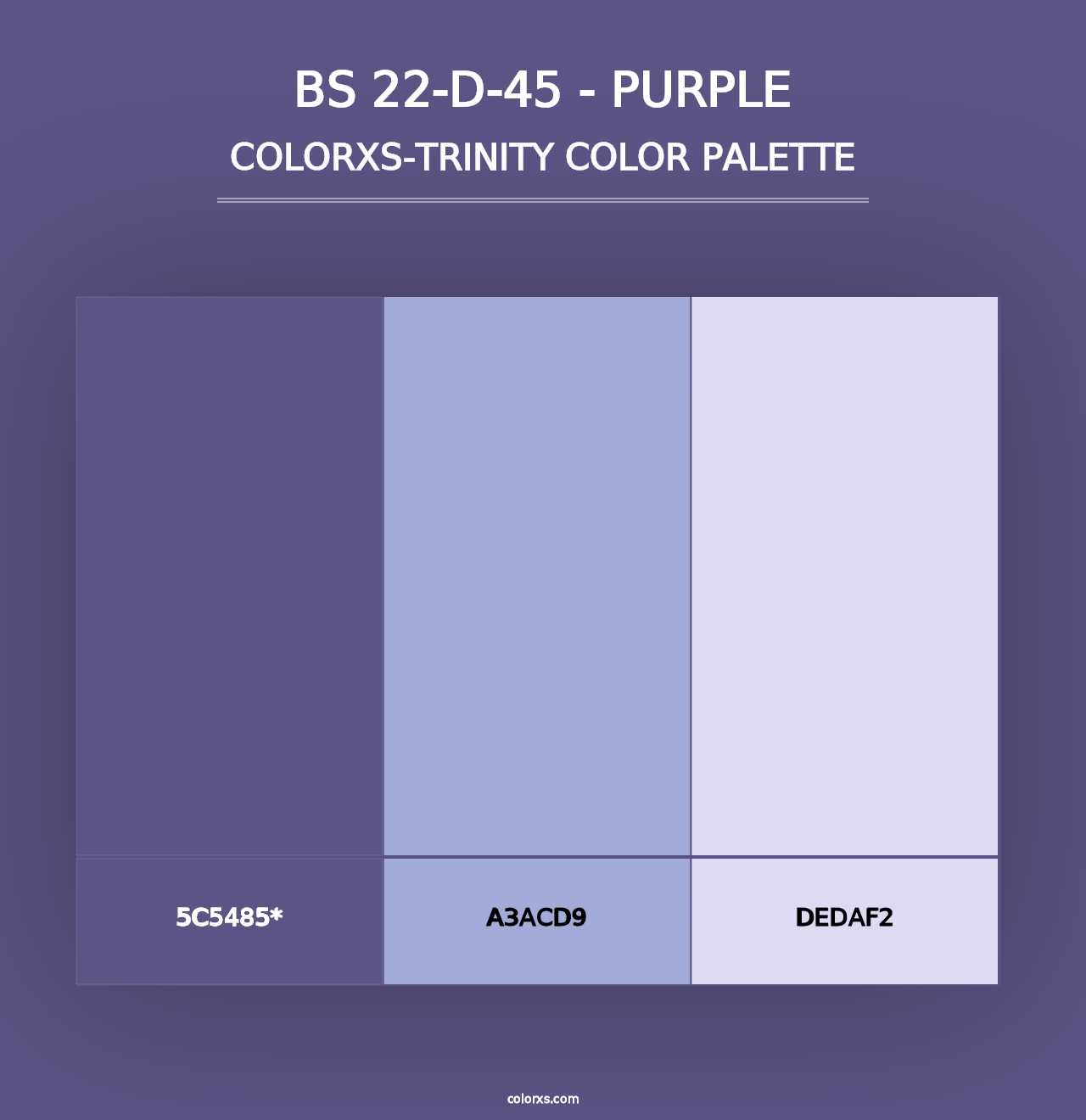 BS 22-D-45 - Purple - Colorxs Trinity Palette