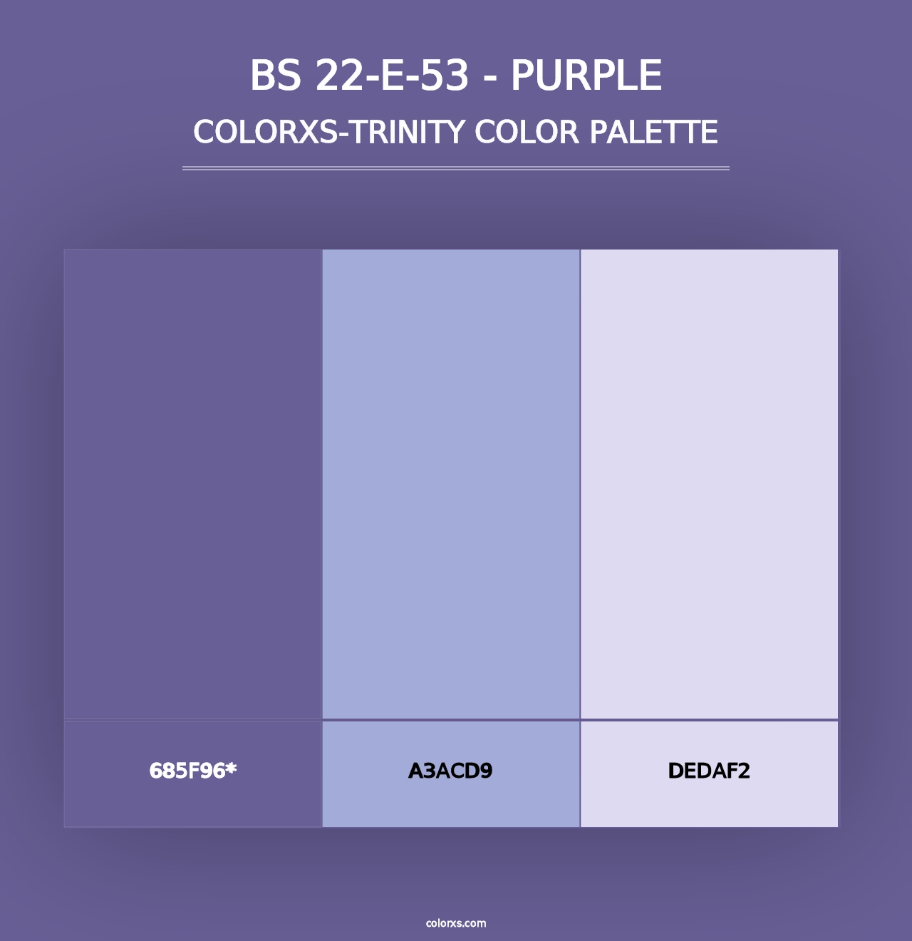 BS 22-E-53 - Purple - Colorxs Trinity Palette