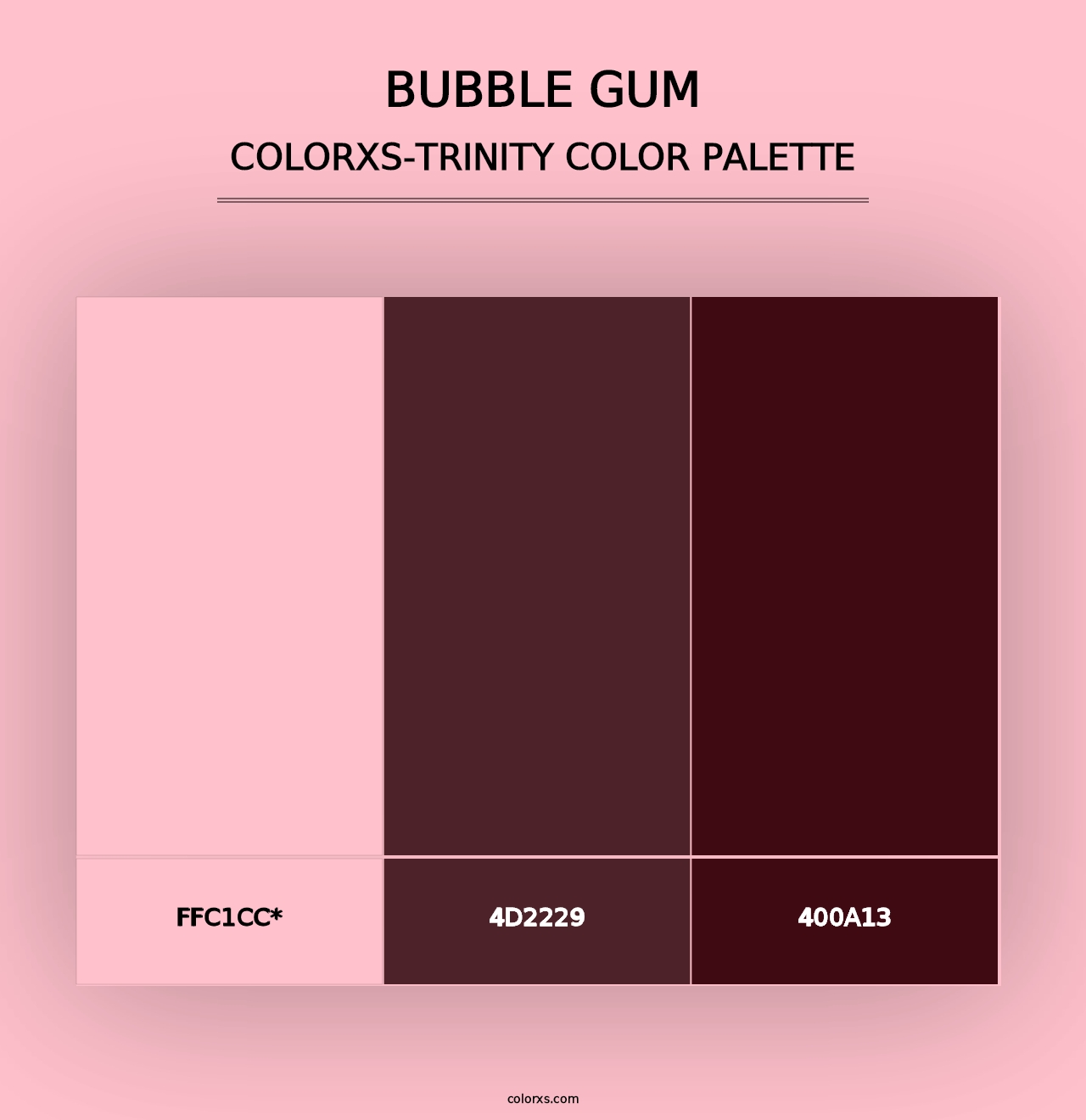 Bubble Gum - Colorxs Trinity Palette