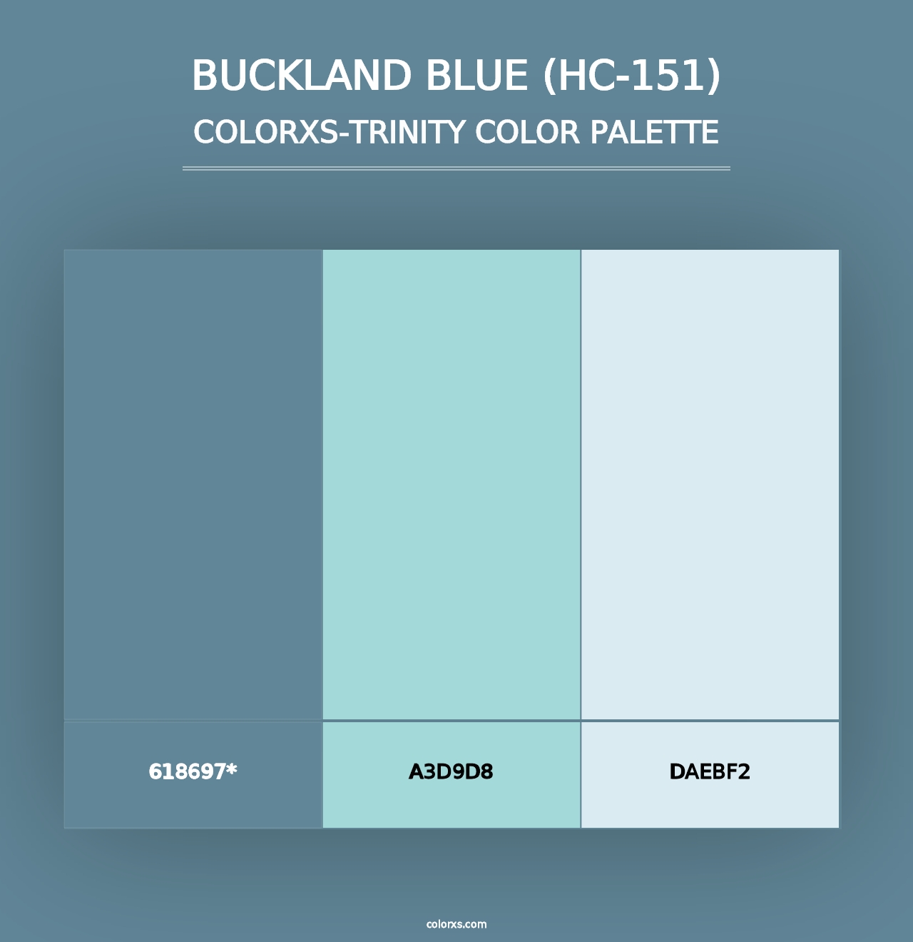 Buckland Blue (HC-151) - Colorxs Trinity Palette