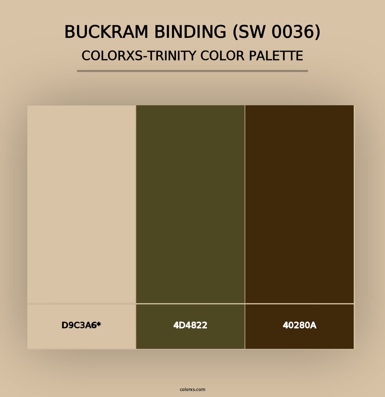 Buckram Binding (SW 0036) - Colorxs Trinity Palette