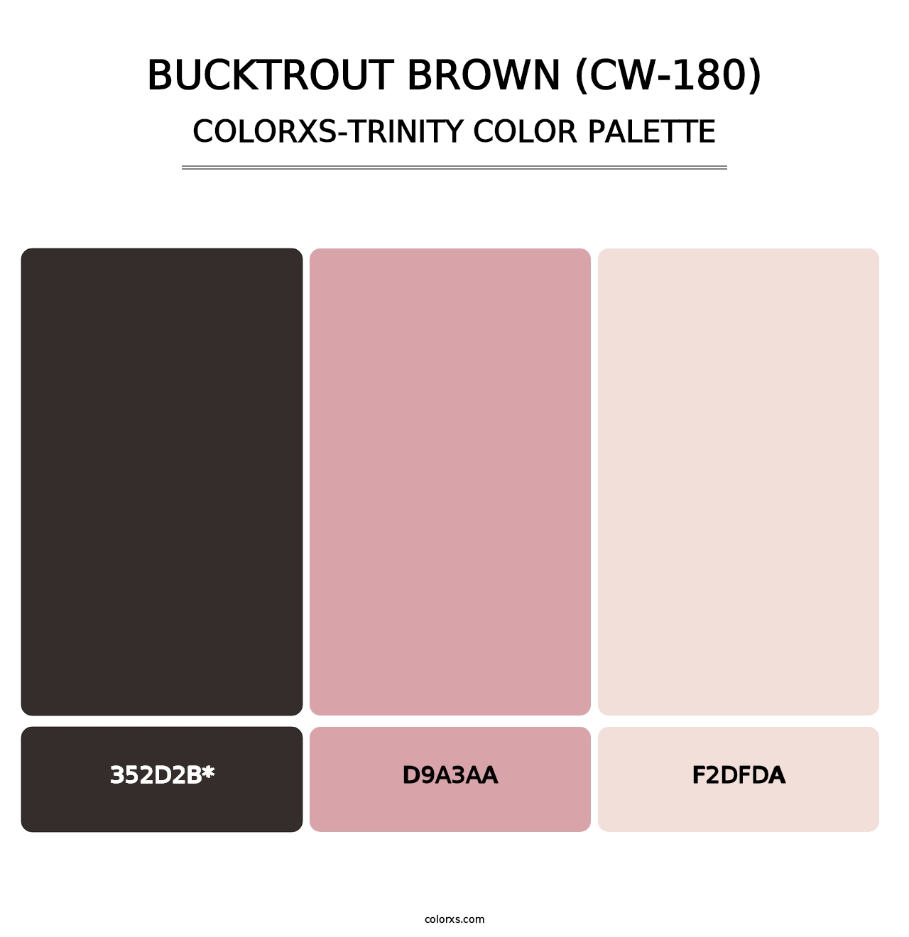 Bucktrout Brown (CW-180) - Colorxs Trinity Palette