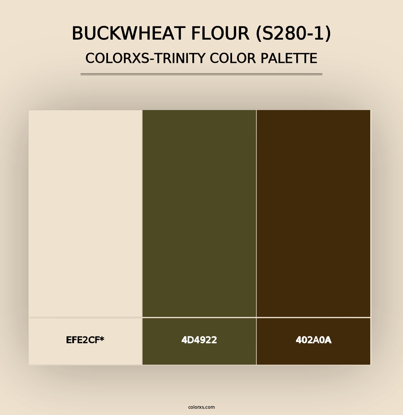 Buckwheat Flour (S280-1) - Colorxs Trinity Palette