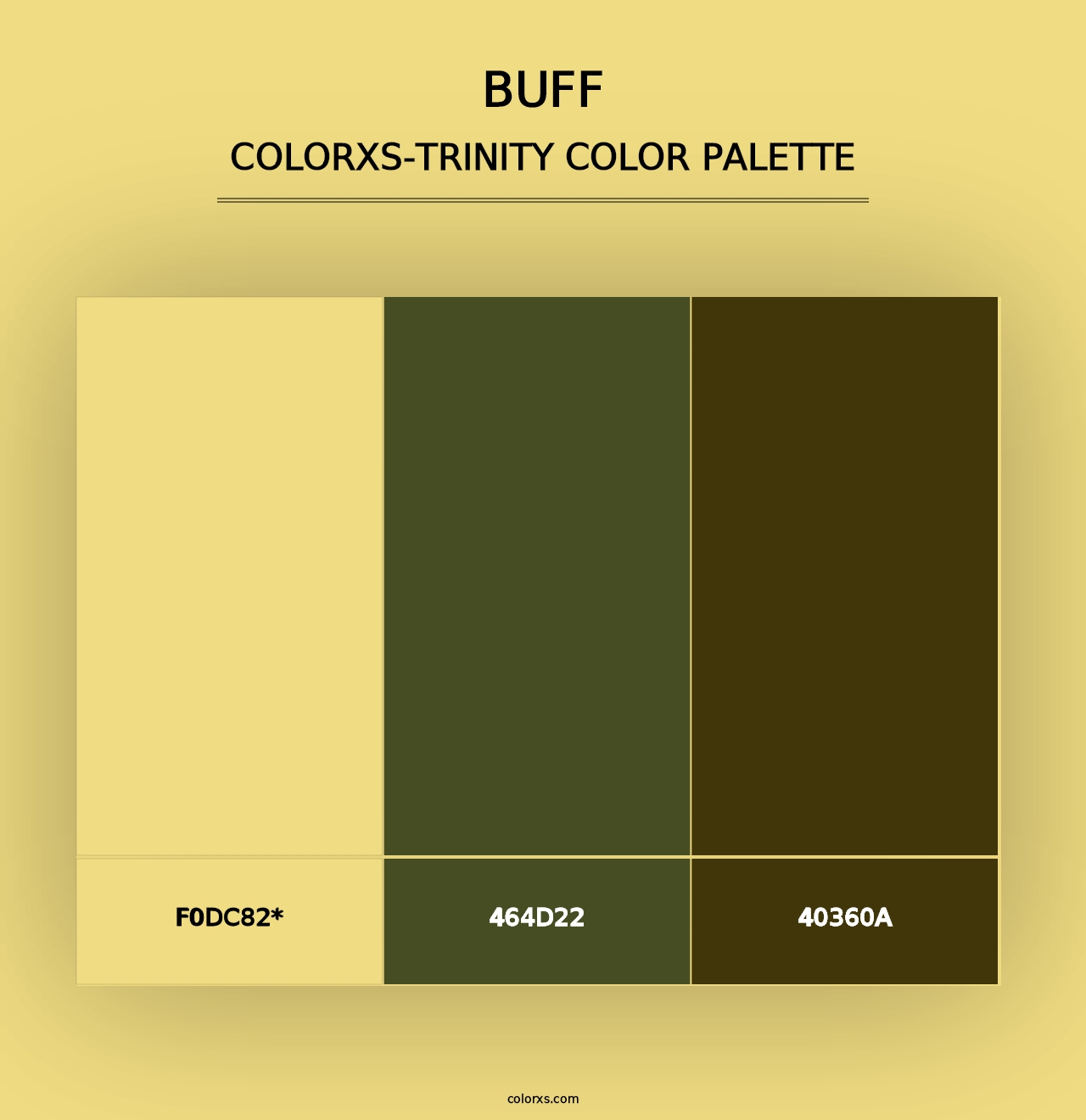 Buff - Colorxs Trinity Palette