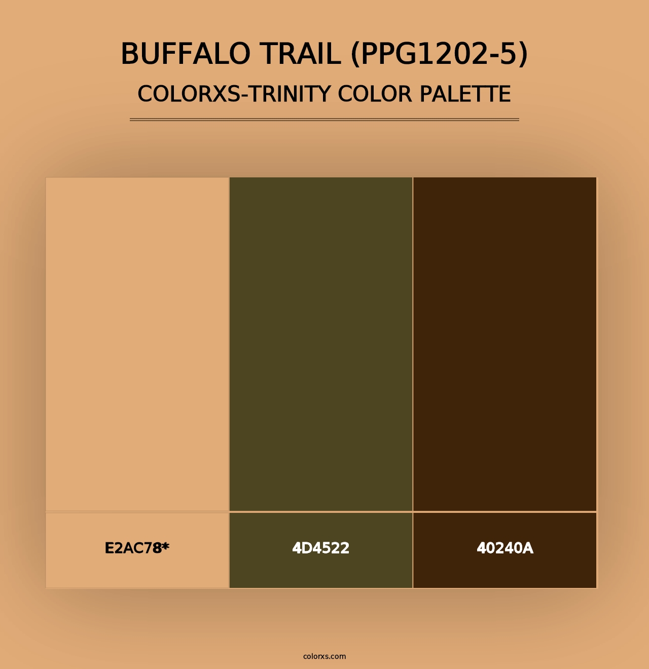 Buffalo Trail (PPG1202-5) - Colorxs Trinity Palette