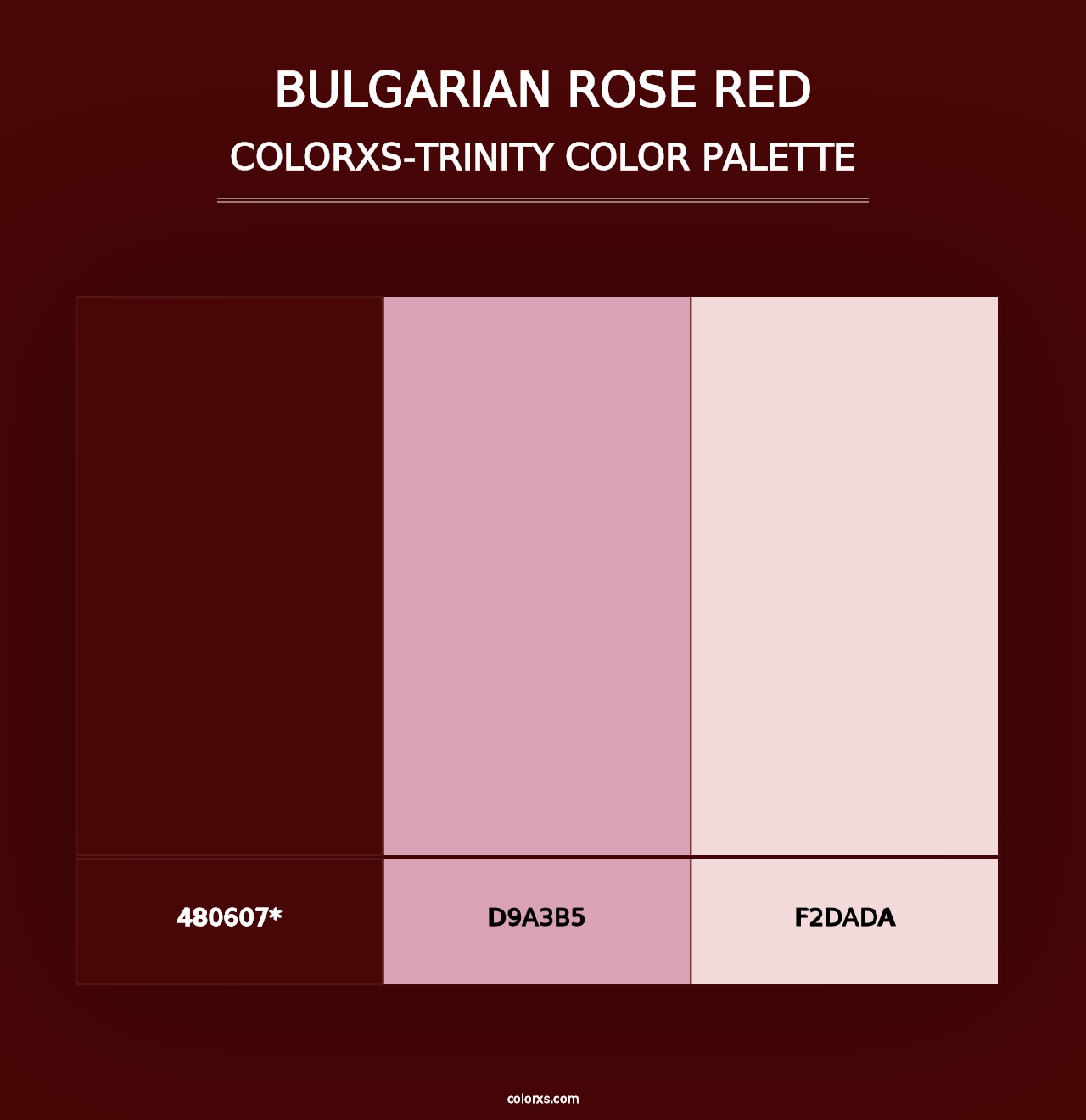 Bulgarian Rose Red - Colorxs Trinity Palette