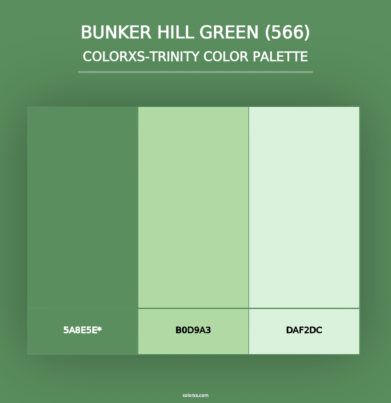 Bunker Hill Green (566) - Colorxs Trinity Palette