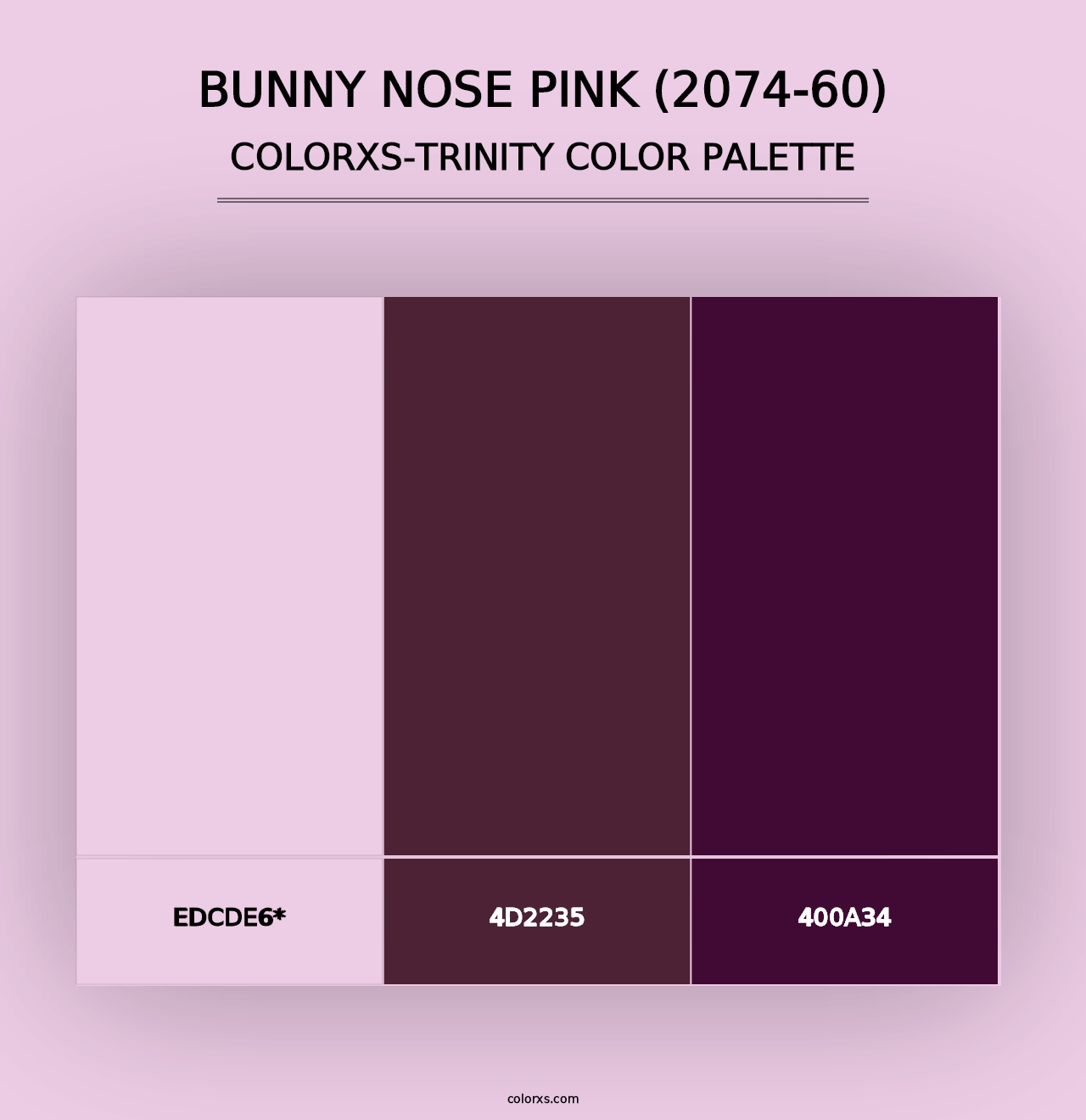 Bunny Nose Pink (2074-60) - Colorxs Trinity Palette