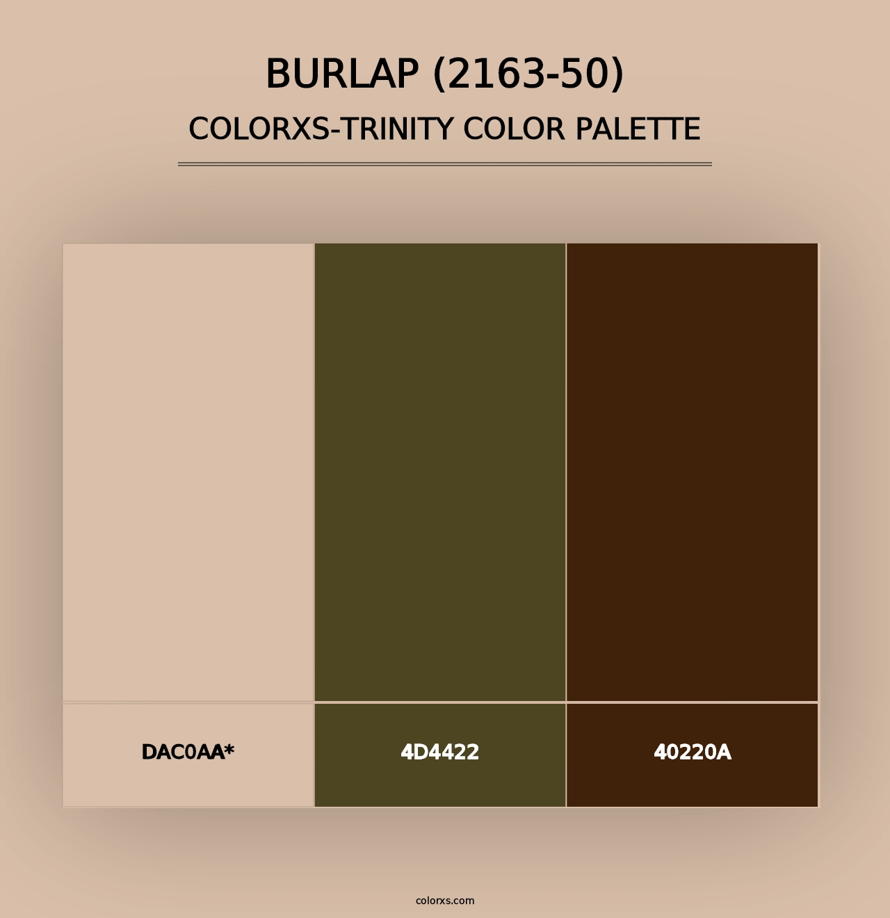 Burlap (2163-50) - Colorxs Trinity Palette