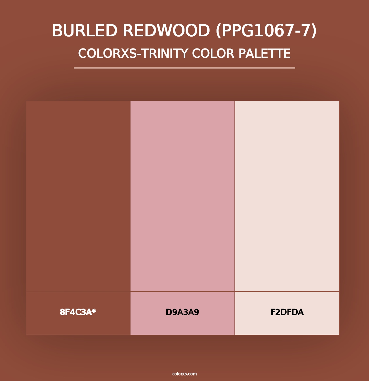 Burled Redwood (PPG1067-7) - Colorxs Trinity Palette