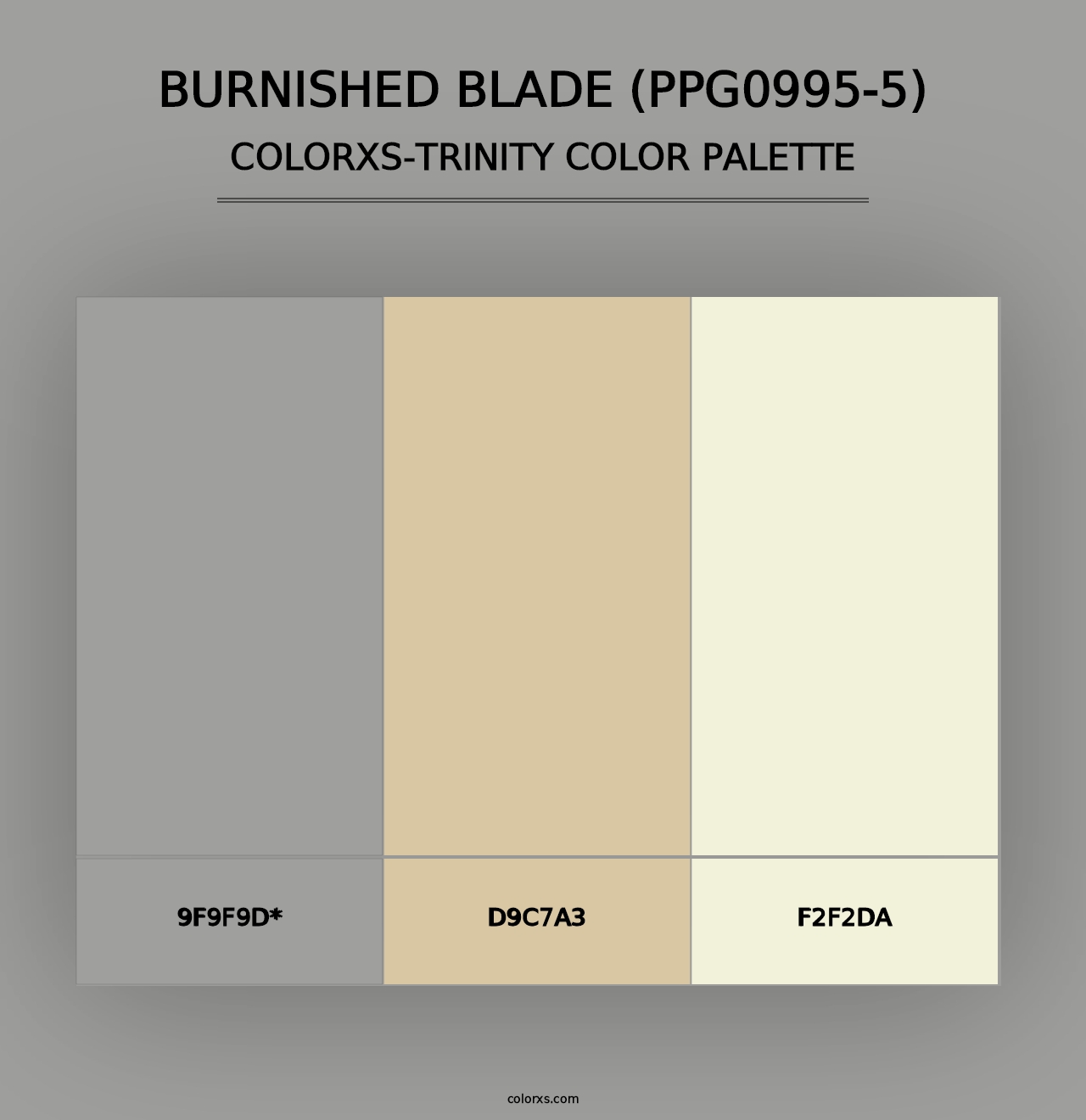 Burnished Blade (PPG0995-5) - Colorxs Trinity Palette