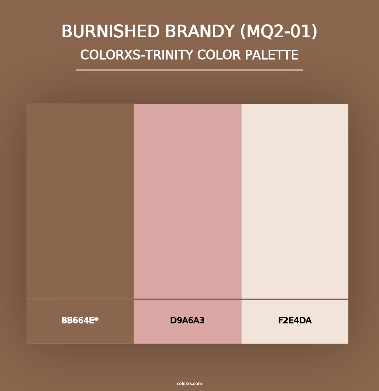 Burnished Brandy (MQ2-01) - Colorxs Trinity Palette