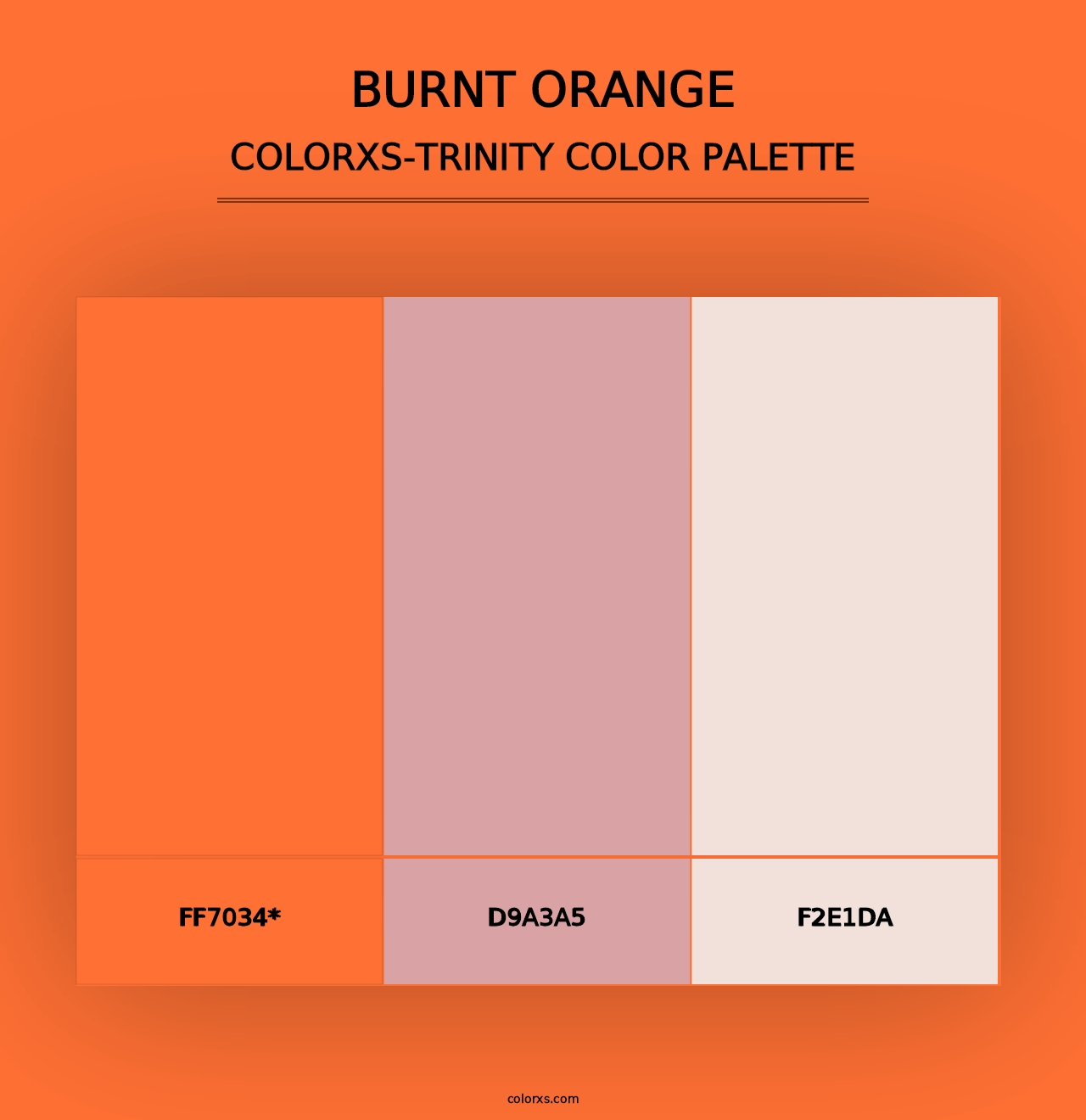 Burnt Orange - Colorxs Trinity Palette