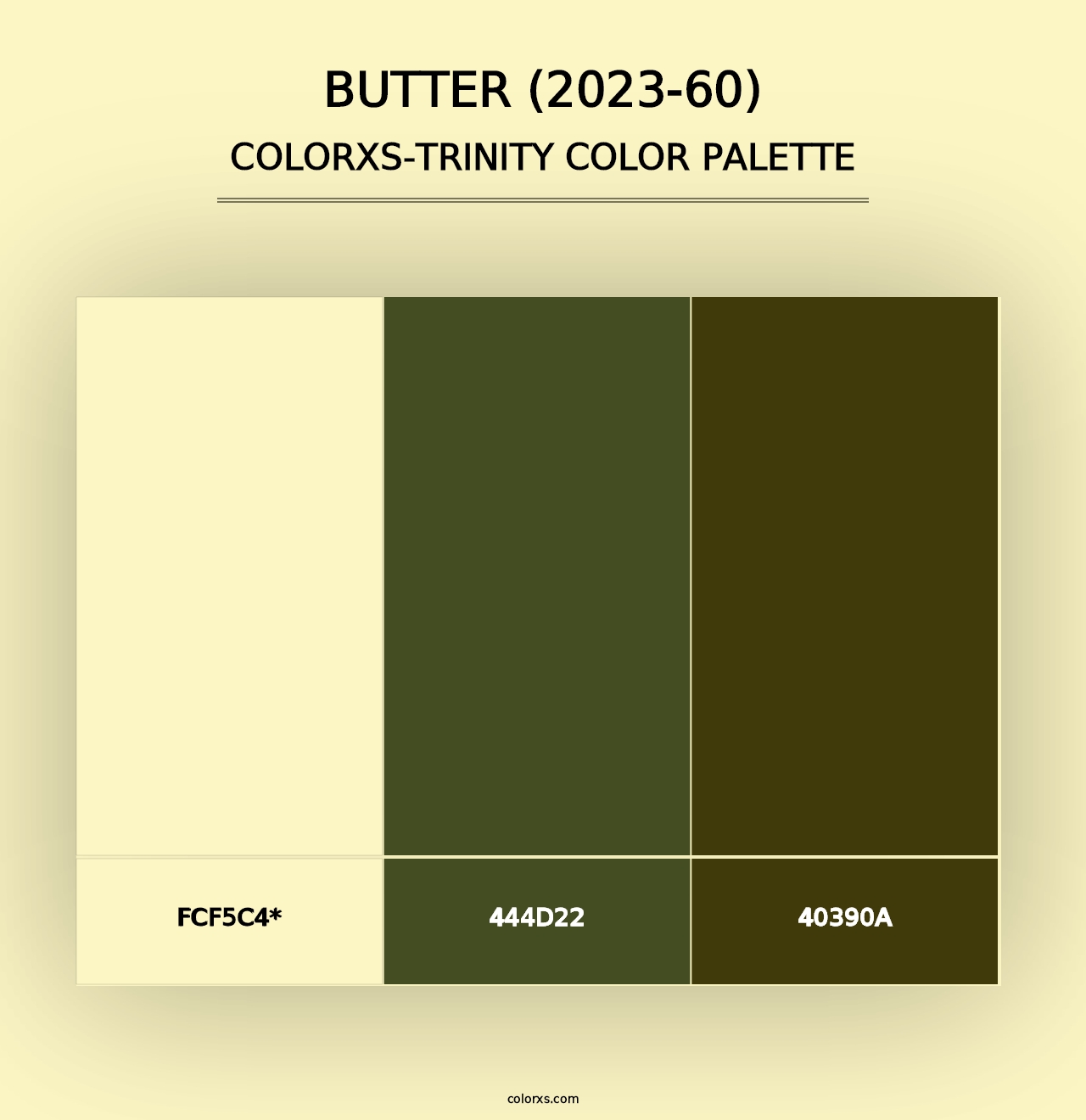 Butter (2023-60) - Colorxs Trinity Palette