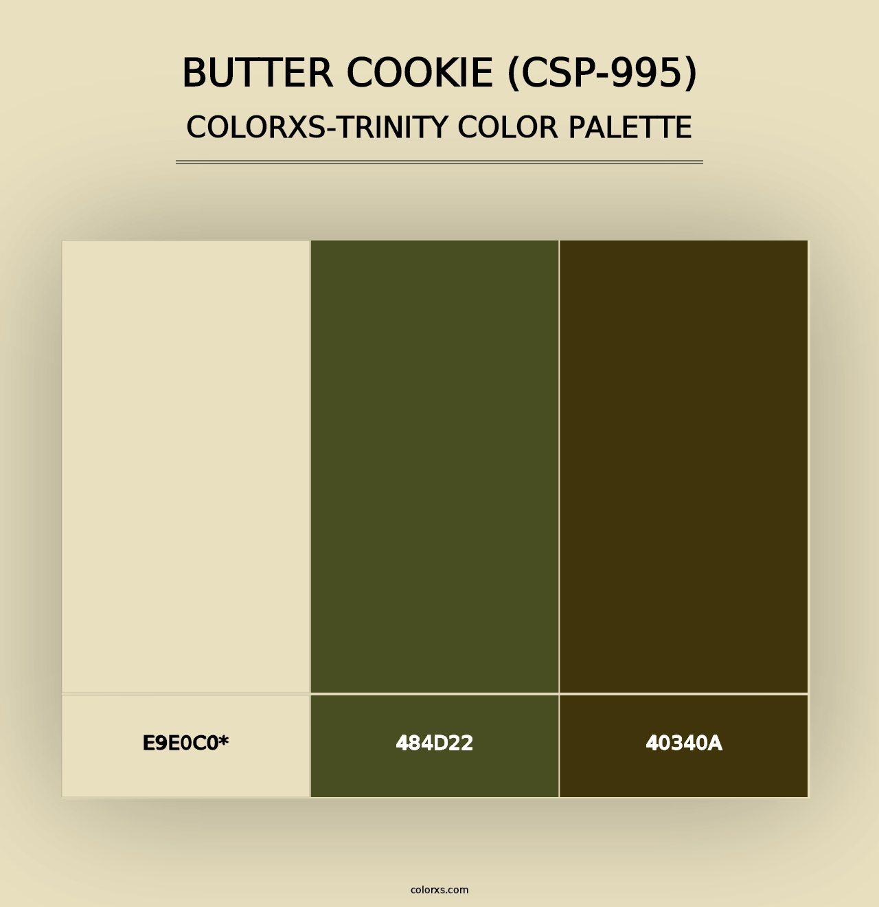 Butter Cookie (CSP-995) - Colorxs Trinity Palette