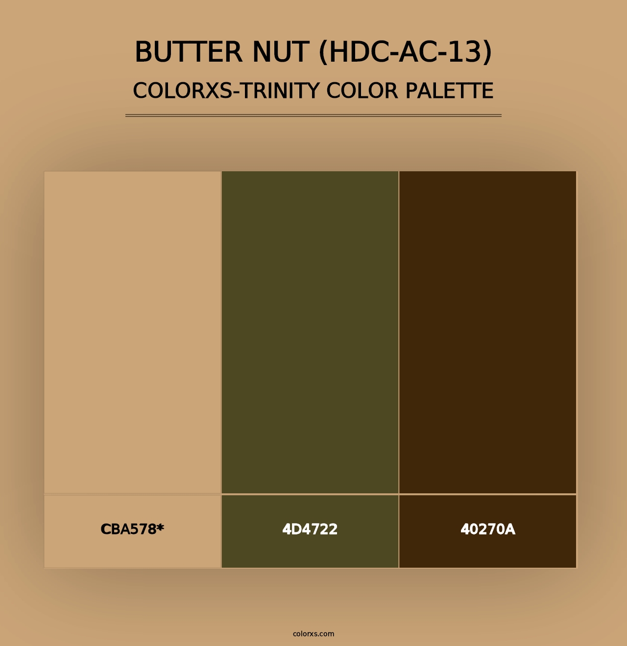 Butter Nut (HDC-AC-13) - Colorxs Trinity Palette