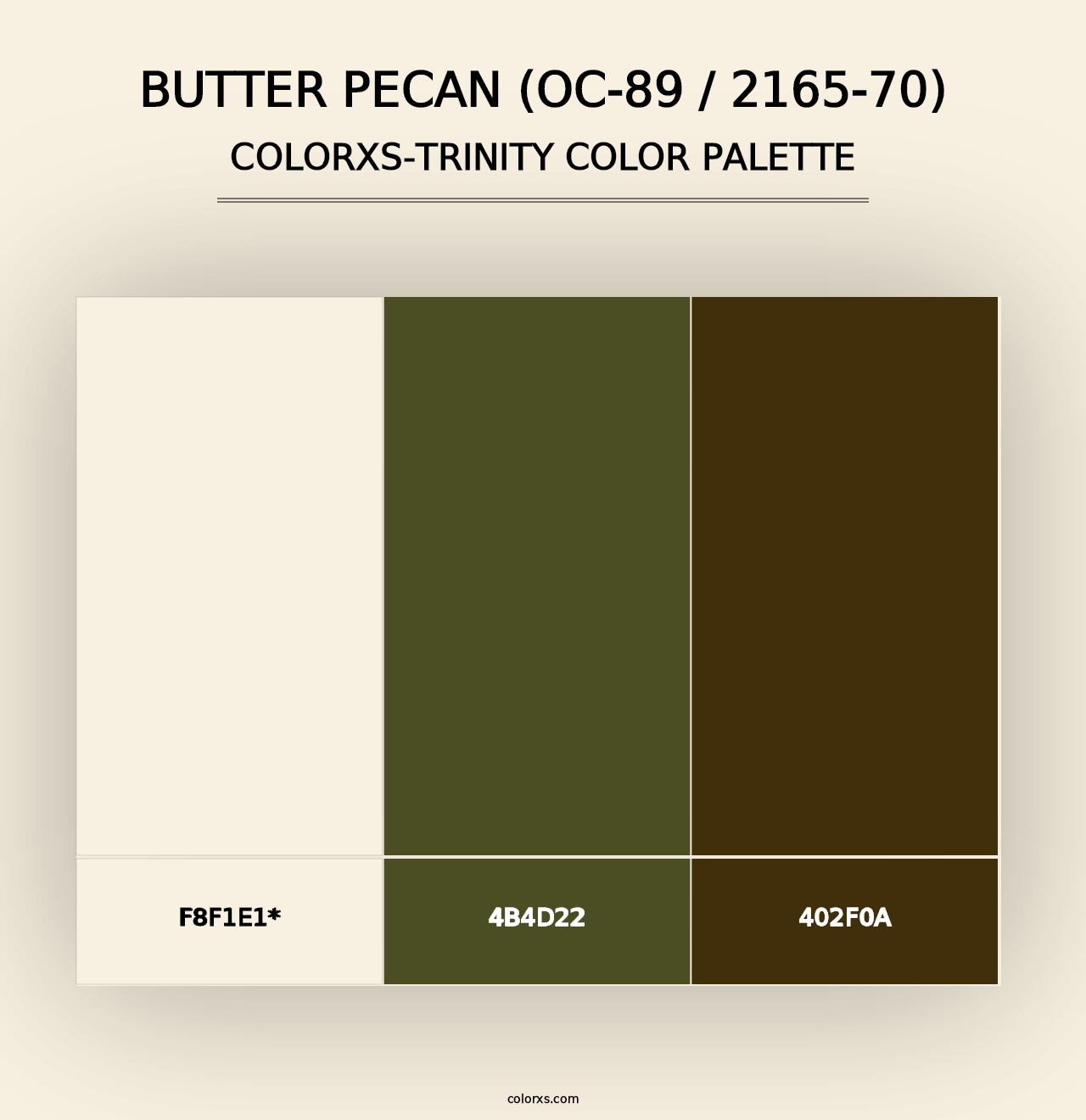 Butter Pecan (OC-89 / 2165-70) - Colorxs Trinity Palette