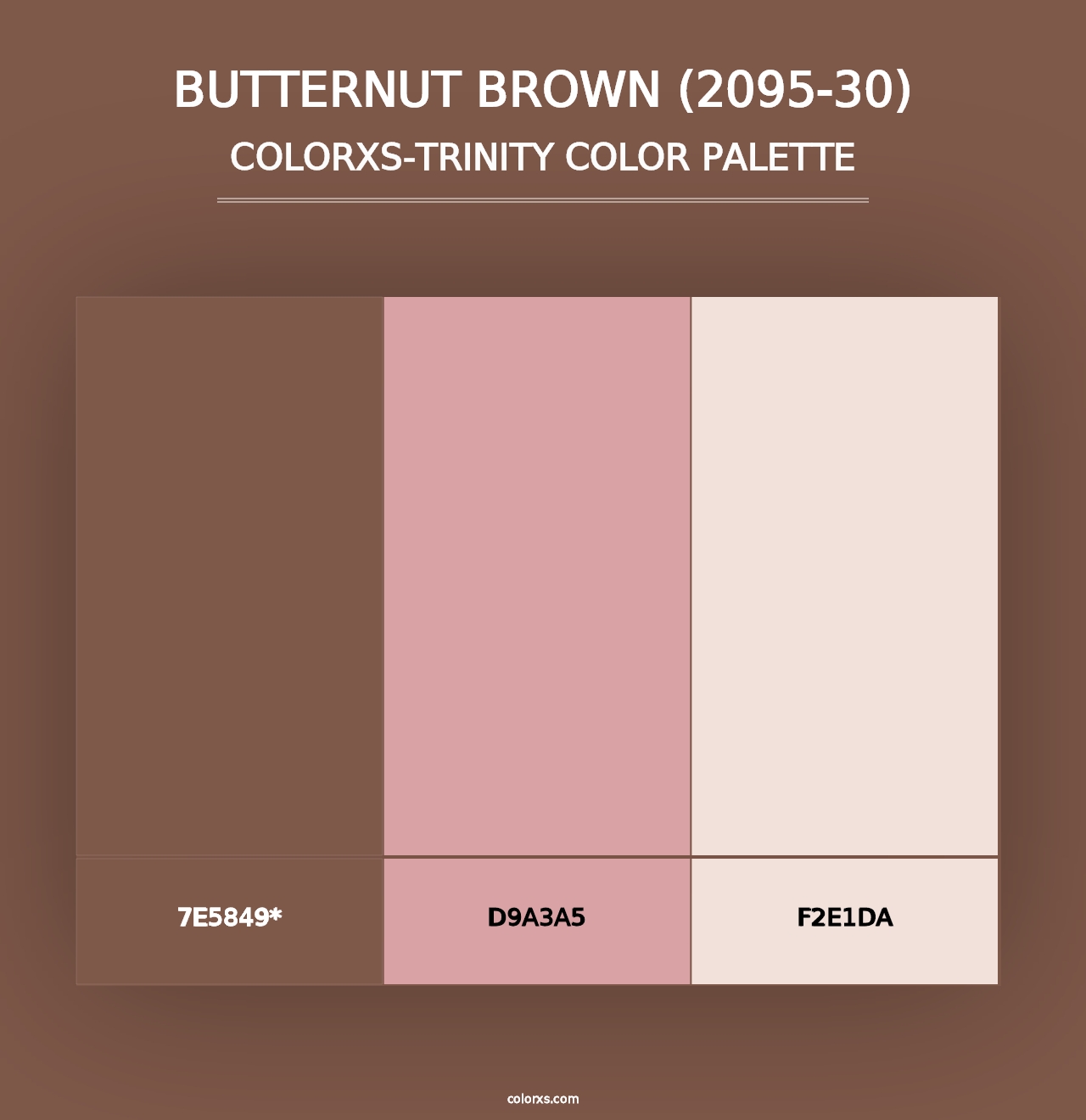 Butternut Brown (2095-30) - Colorxs Trinity Palette