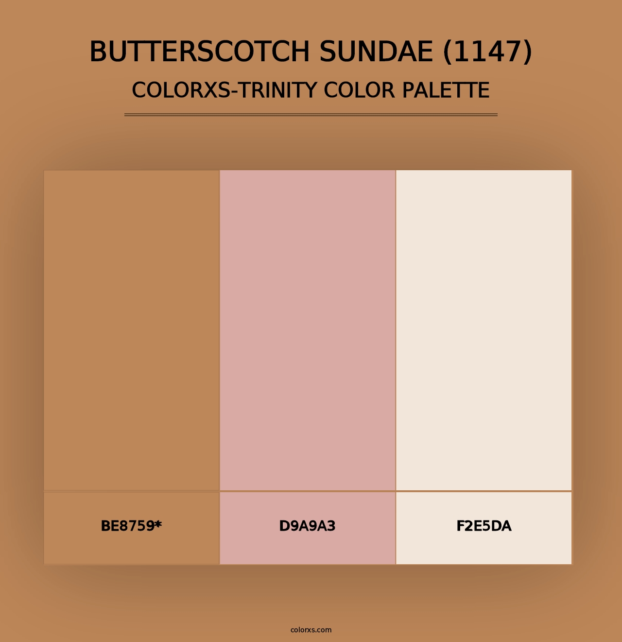 Butterscotch Sundae (1147) - Colorxs Trinity Palette