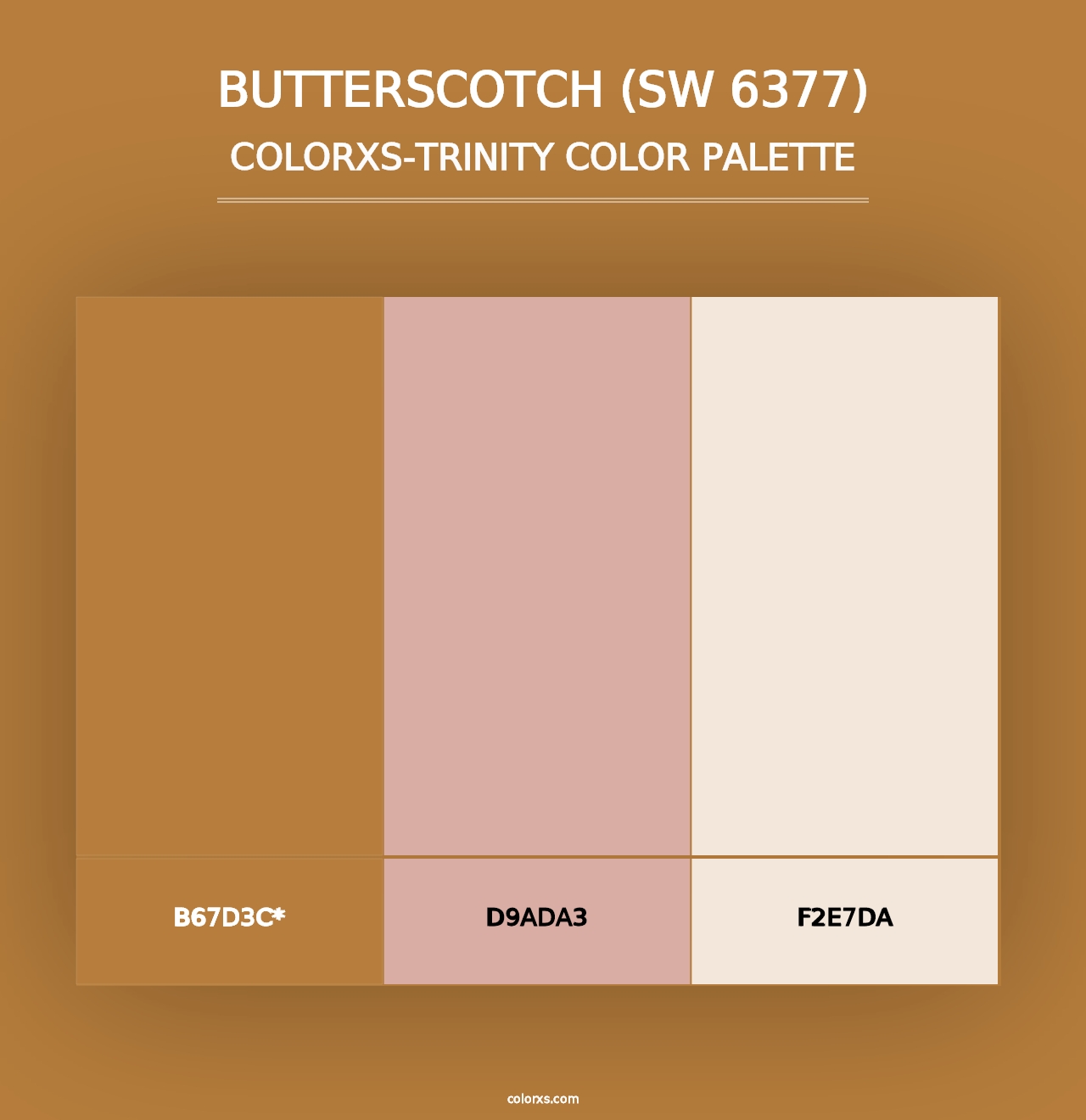 Butterscotch (SW 6377) - Colorxs Trinity Palette