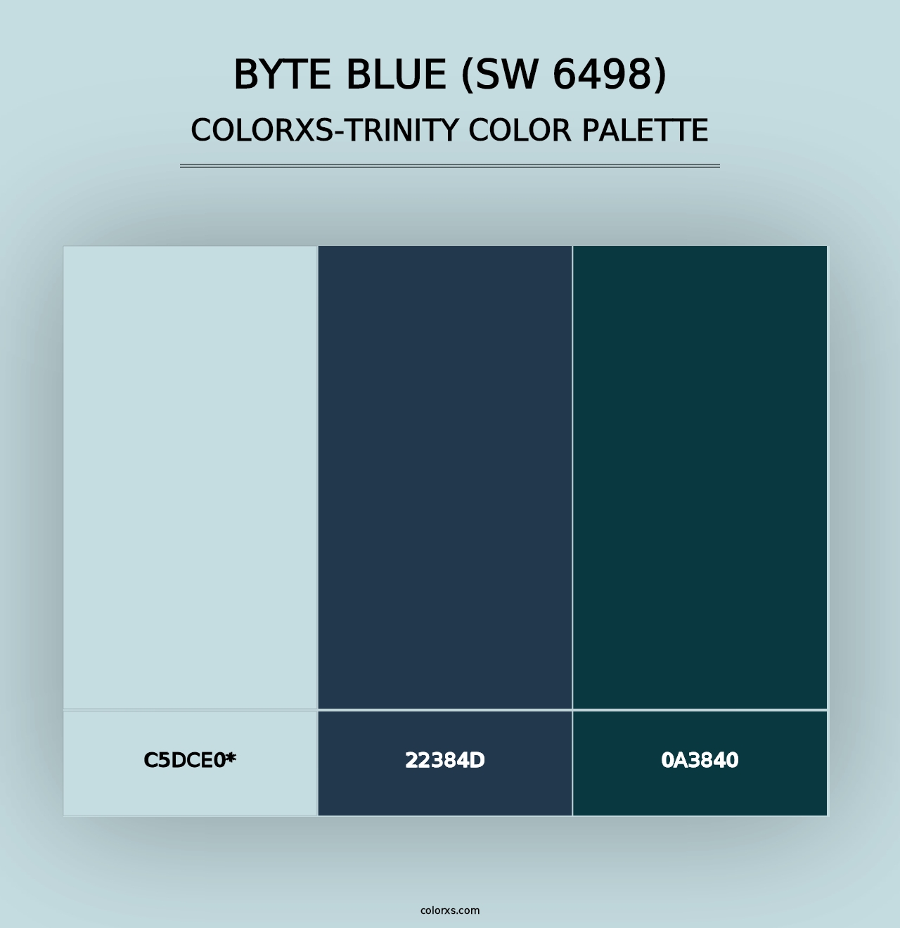 Byte Blue (SW 6498) - Colorxs Trinity Palette