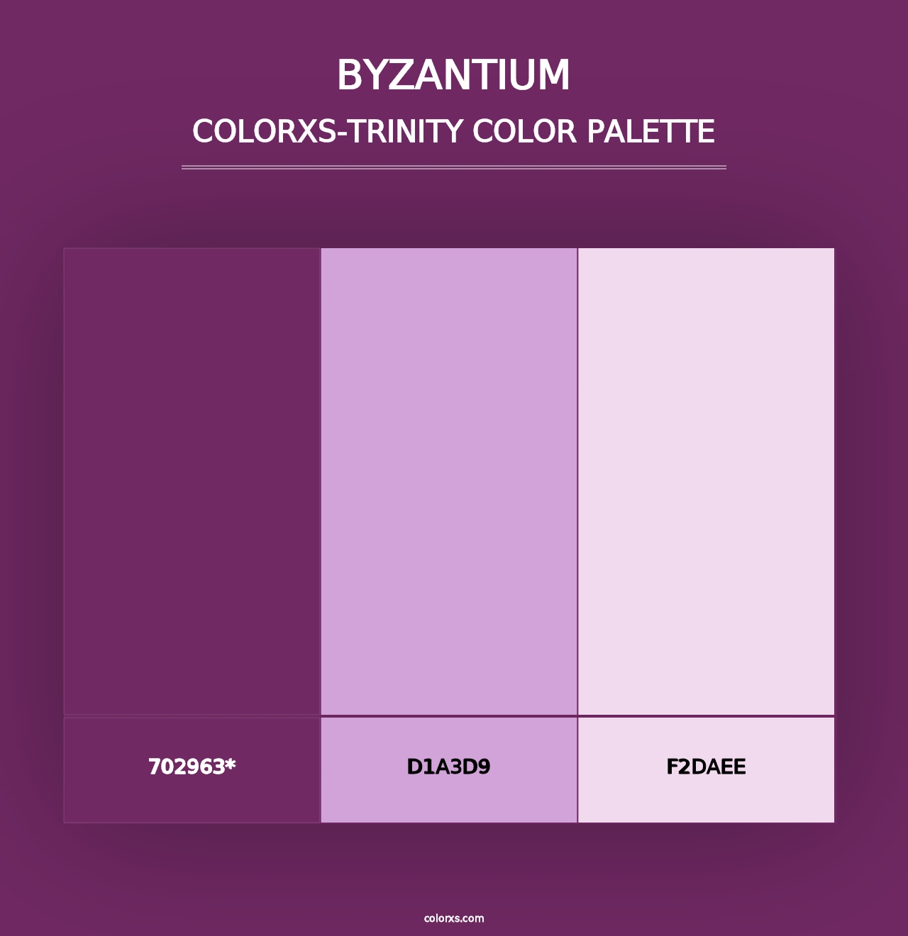 Byzantium - Colorxs Trinity Palette