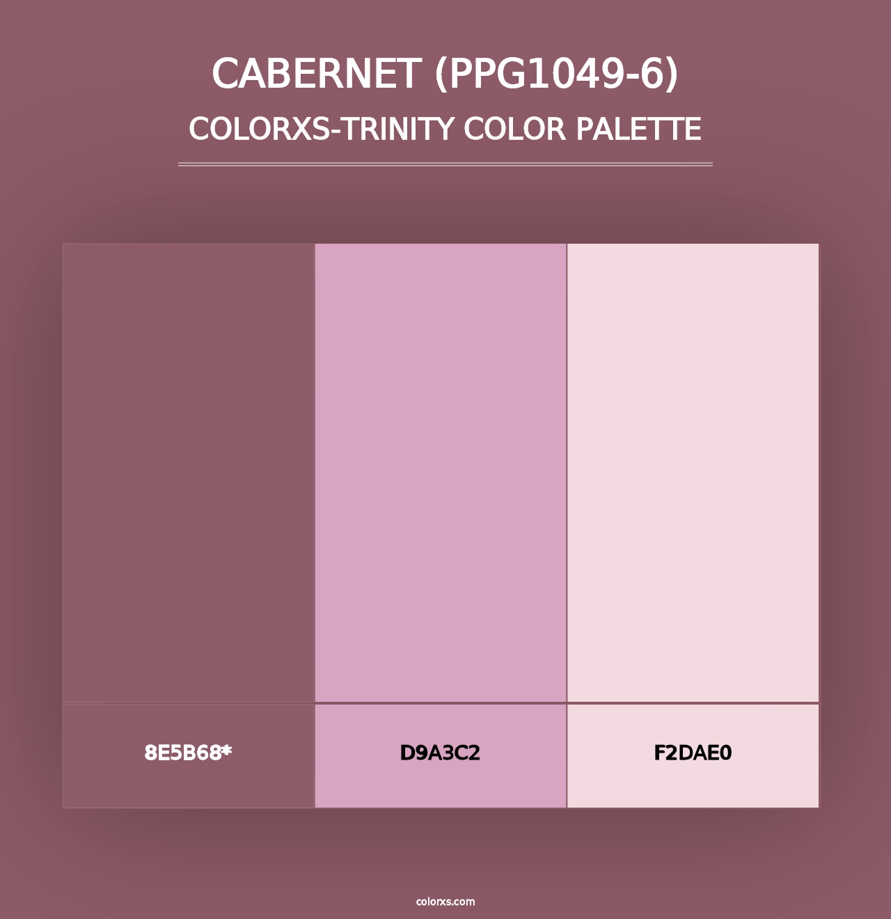 Cabernet (PPG1049-6) - Colorxs Trinity Palette