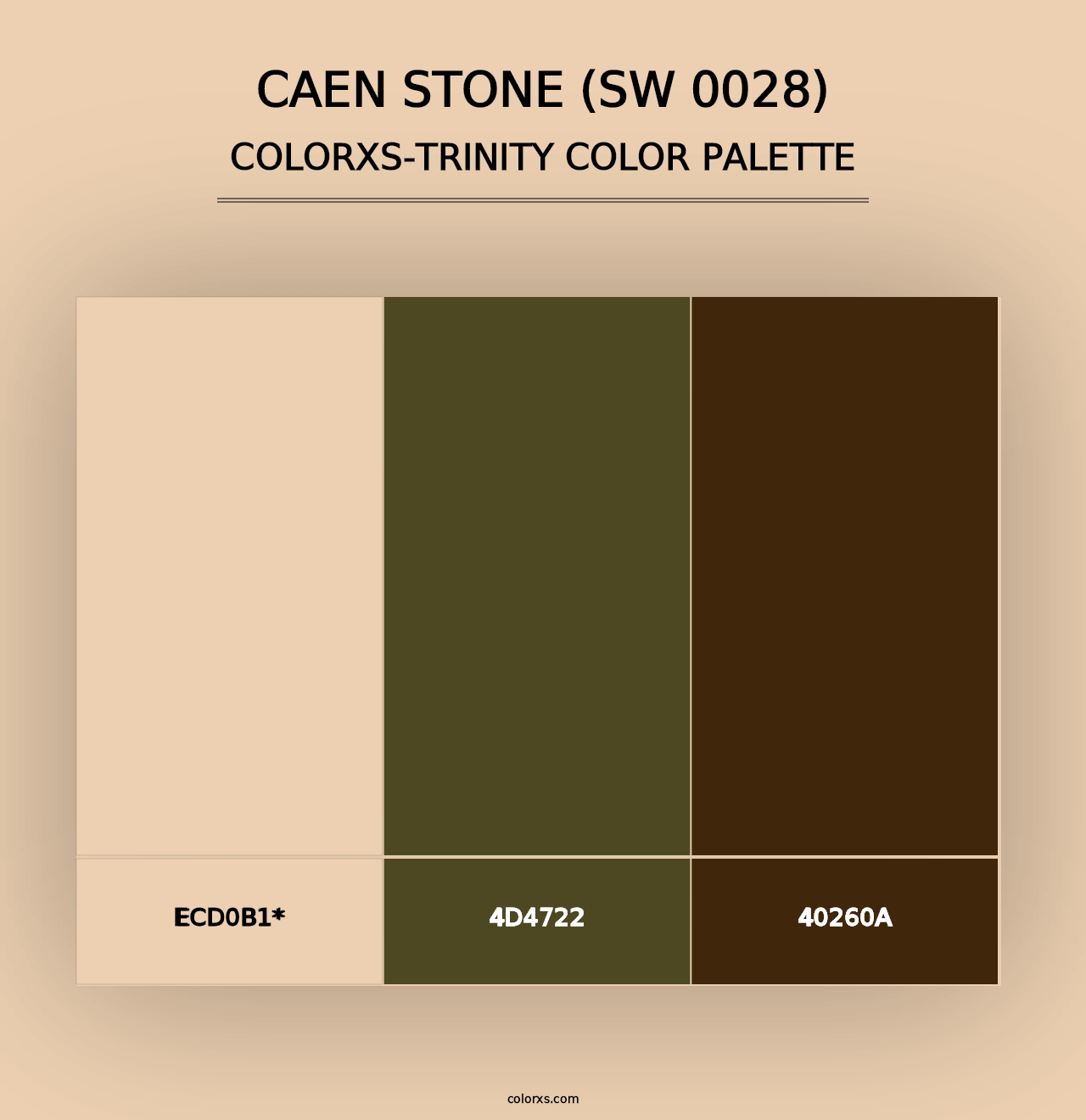 Caen Stone (SW 0028) - Colorxs Trinity Palette