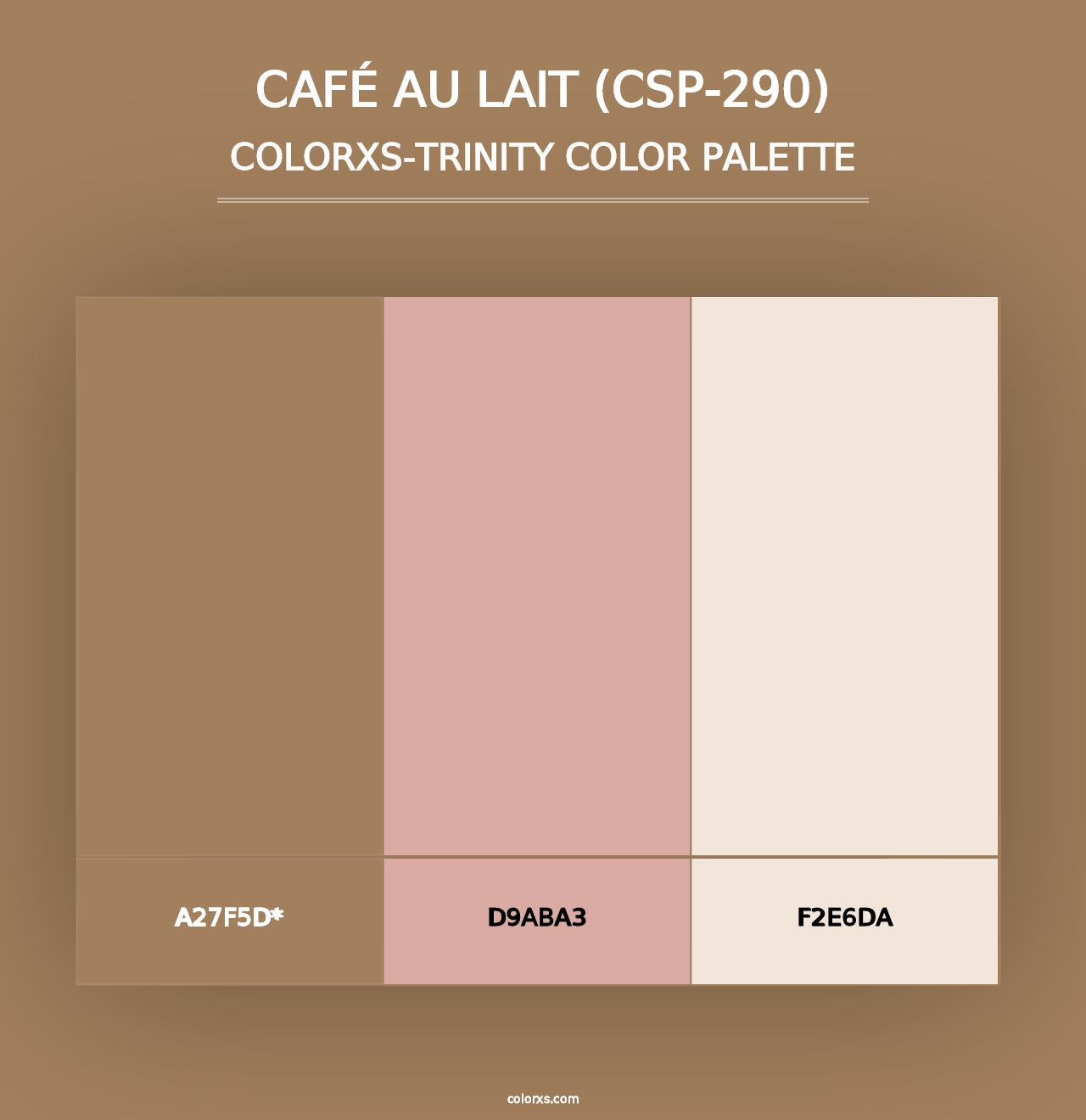 Café au Lait (CSP-290) - Colorxs Trinity Palette