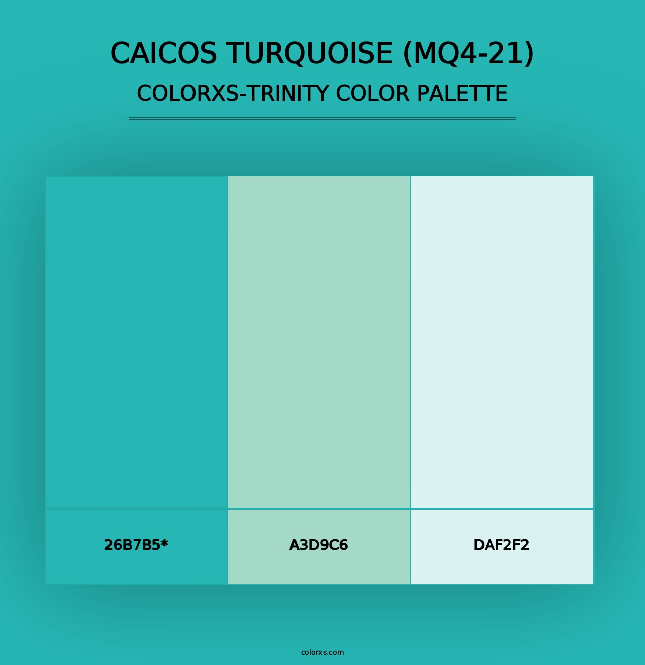 Caicos Turquoise (MQ4-21) - Colorxs Trinity Palette