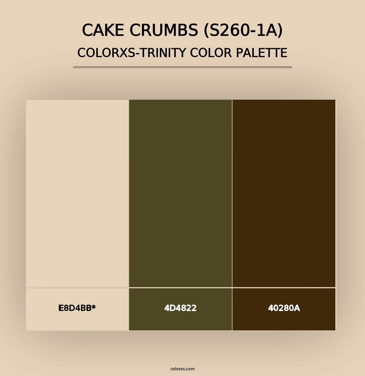 Cake Crumbs (S260-1A) - Colorxs Trinity Palette