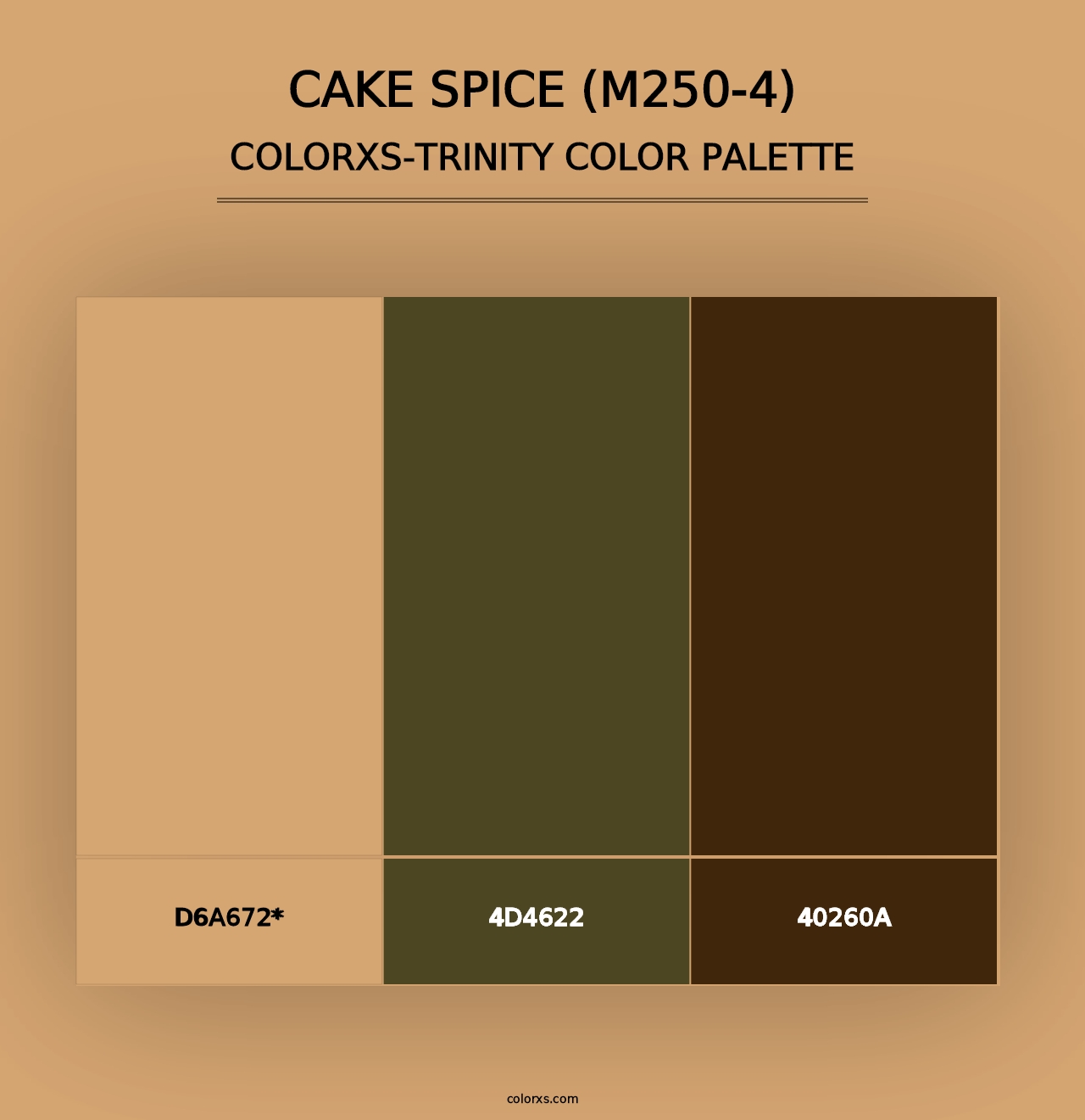 Cake Spice (M250-4) - Colorxs Trinity Palette