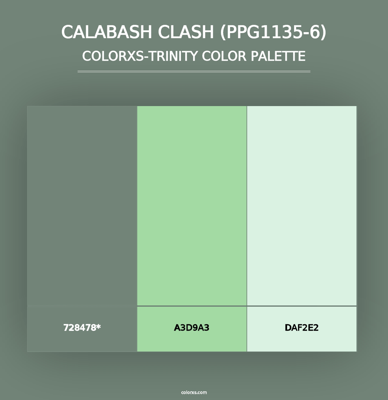 Calabash Clash (PPG1135-6) - Colorxs Trinity Palette