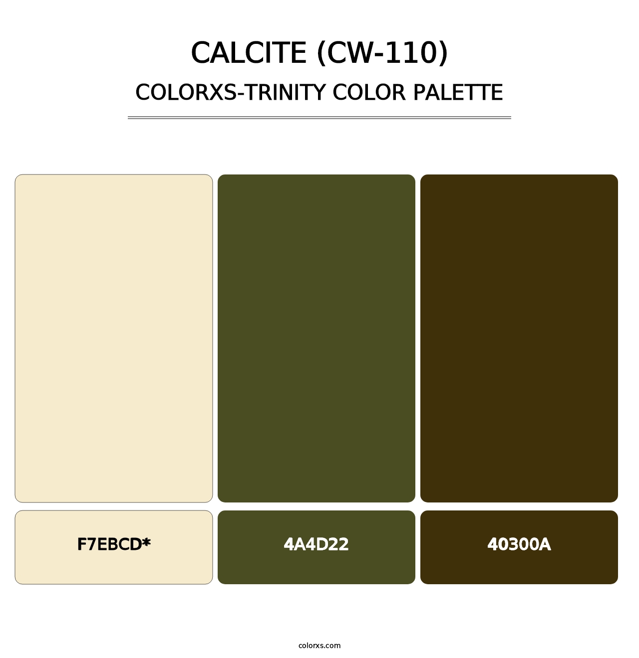 Calcite (CW-110) - Colorxs Trinity Palette