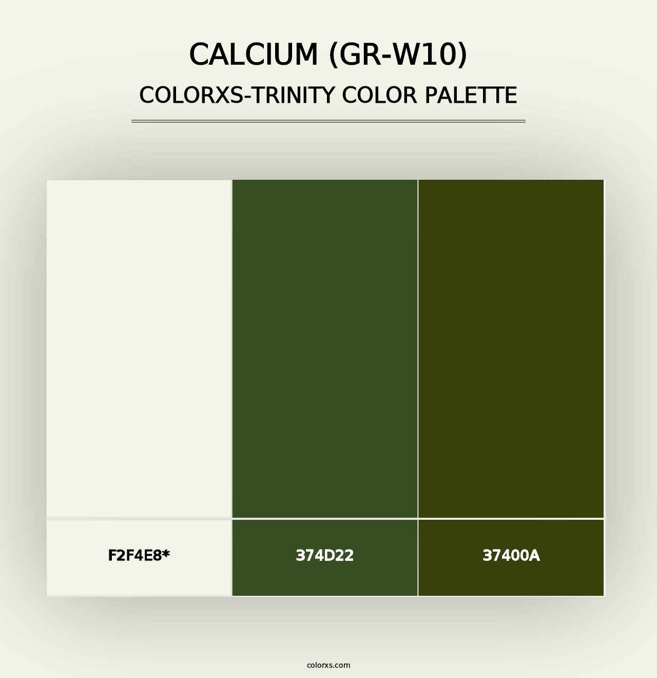 Calcium (GR-W10) - Colorxs Trinity Palette