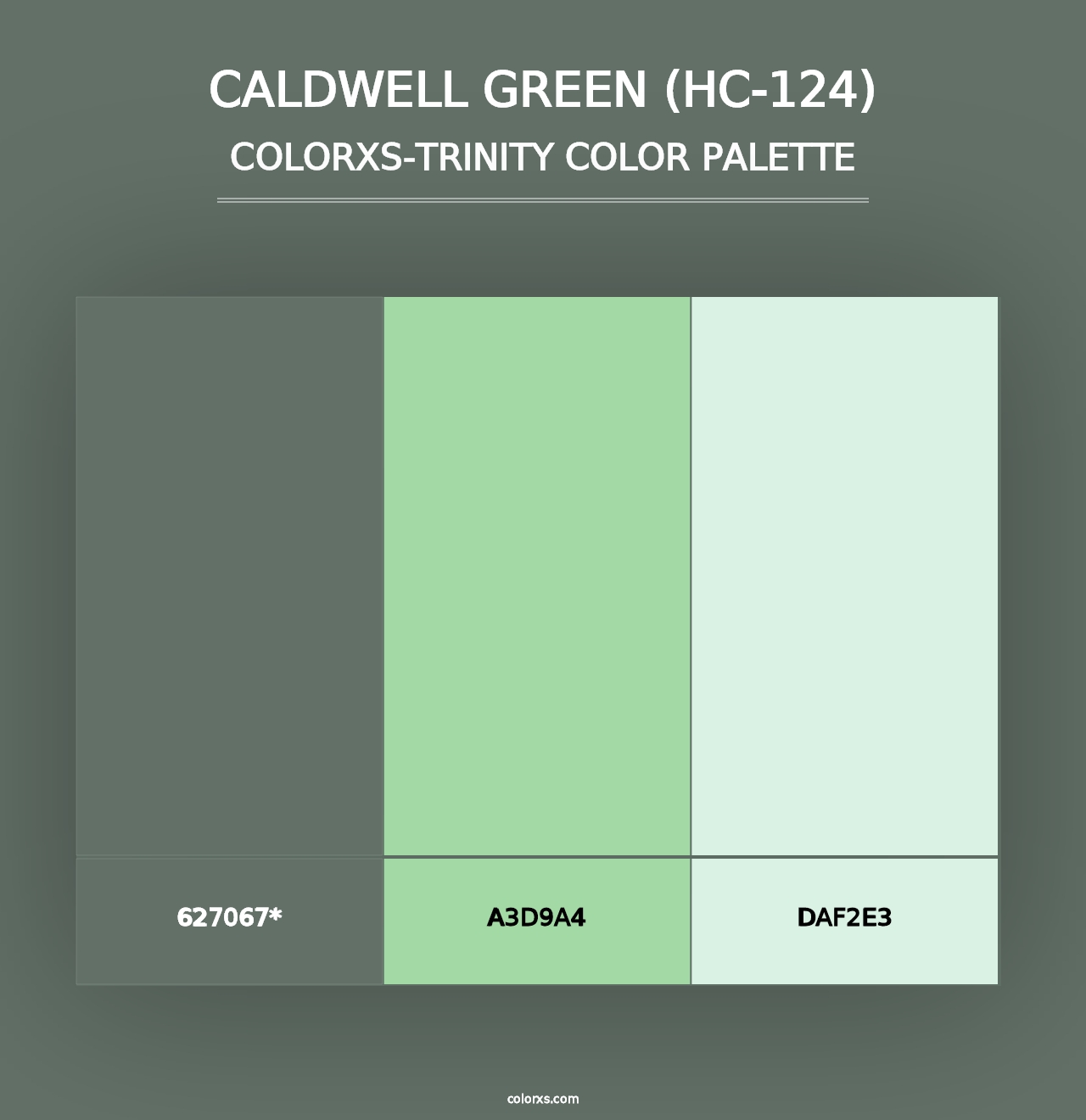 Caldwell Green (HC-124) - Colorxs Trinity Palette