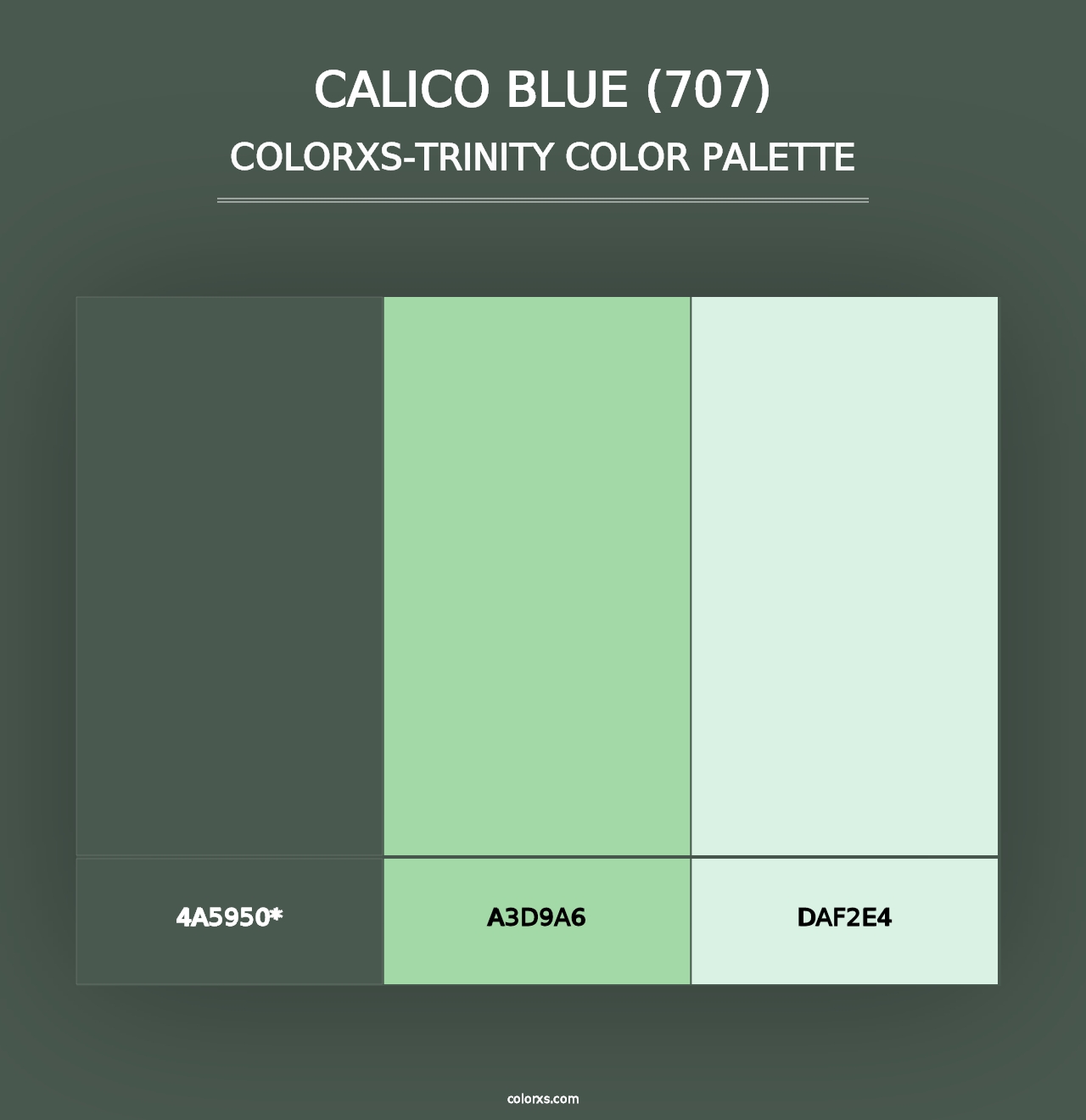 Calico Blue (707) - Colorxs Trinity Palette