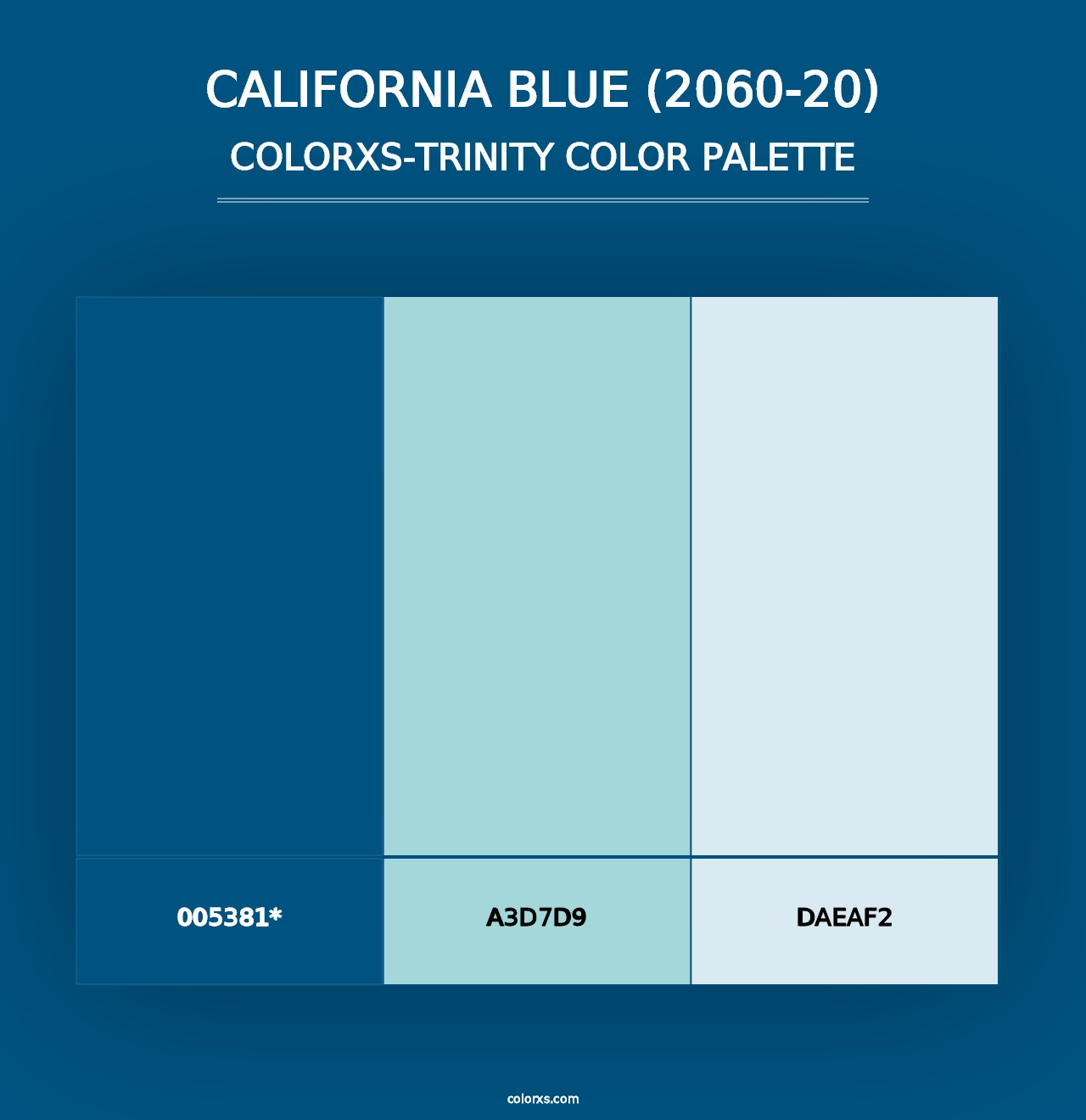 California Blue (2060-20) - Colorxs Trinity Palette